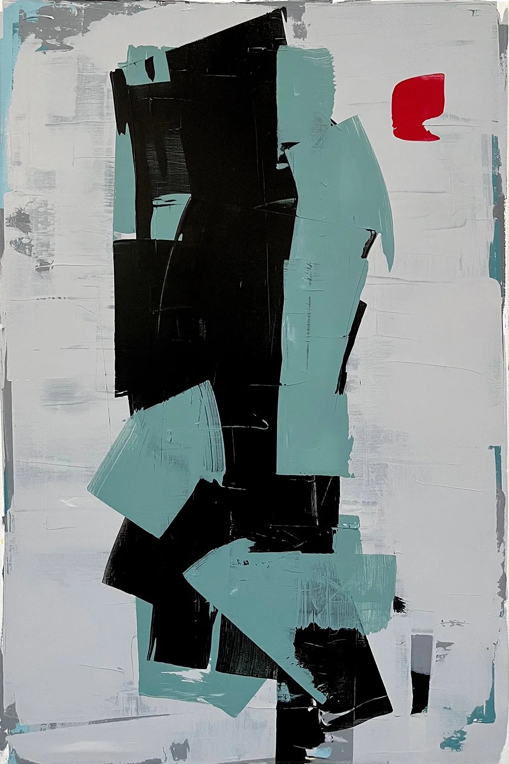 fog I. an abstract painting by peter scherrer. 24w x 36h. acrylic on canvas.