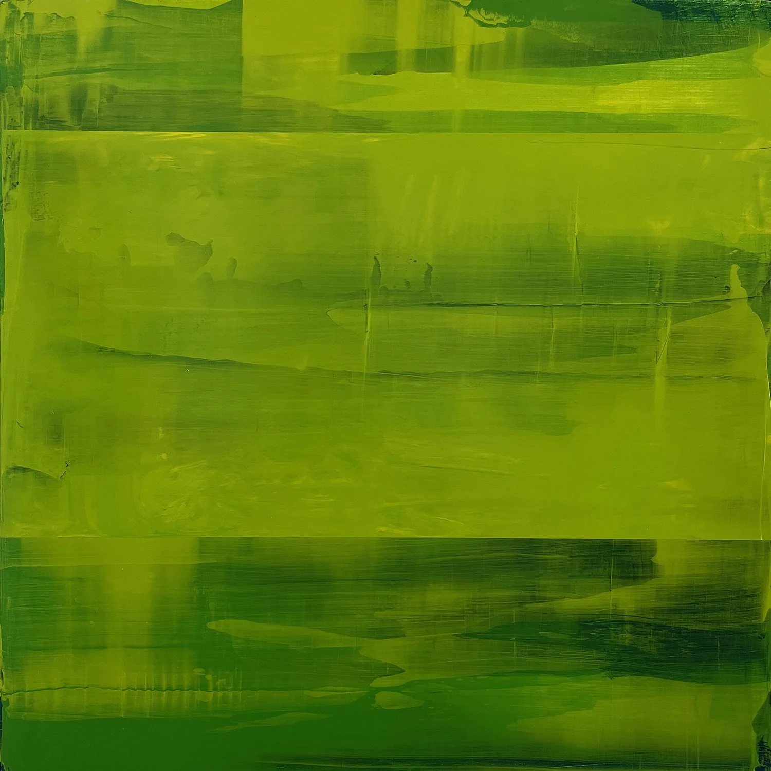 perfectly imperfect No. 09. an abstract painting by peter scherrer. 16w x 16h. acrylic on wood.