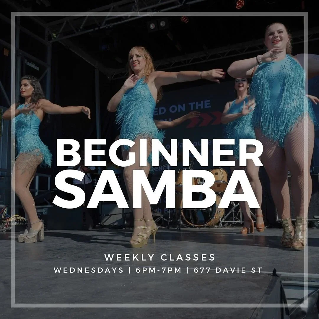 Samba Beginners Program 🇧🇷 Starts Today, Wednesday, November 5th. No dance experience needed 💃🏻 Registration on our website. Link on our bio 🔗👆
Wednesdays at 6 pm | Dance Centre - 677 Davie Street 

The Session: This is the beginner-friendly sa