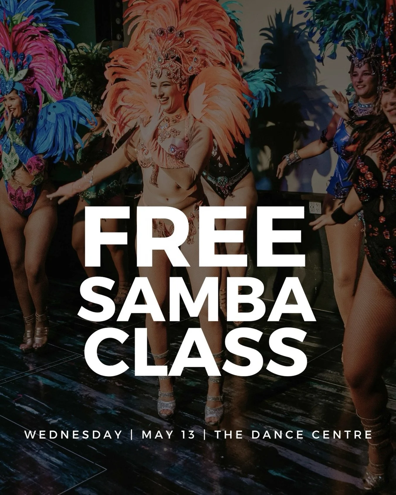 🆓 FREE SAMBA CLASS 😱 ✨ SAMBA BEGINNERS-INTERMEDIATE FREE TRIAL CLASS 🇧🇷. 👉Wednesdays at 6pm, 📍The Dance Centre, 677 Davie. Sign up on our website 🔗👆
Taught by Carine Fortunato 

This open-level class is intended for Beginner and Intermediate 