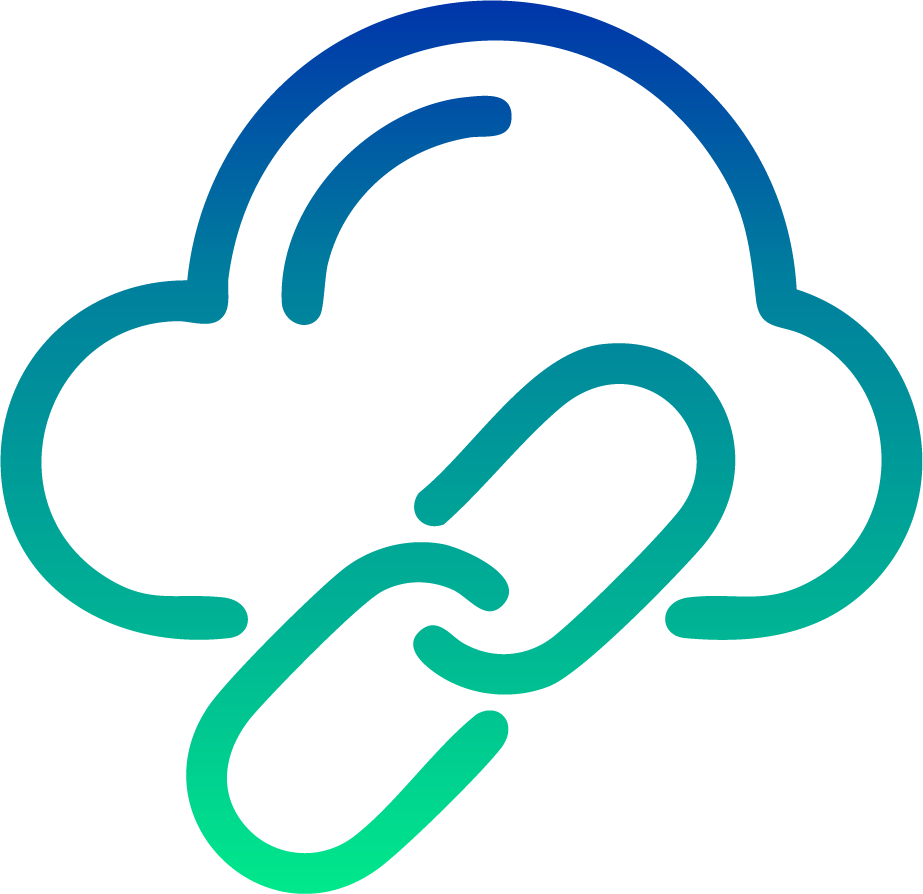 Two overlapping speech bubbles, one dark blue and one teal, representing communication or conversation.