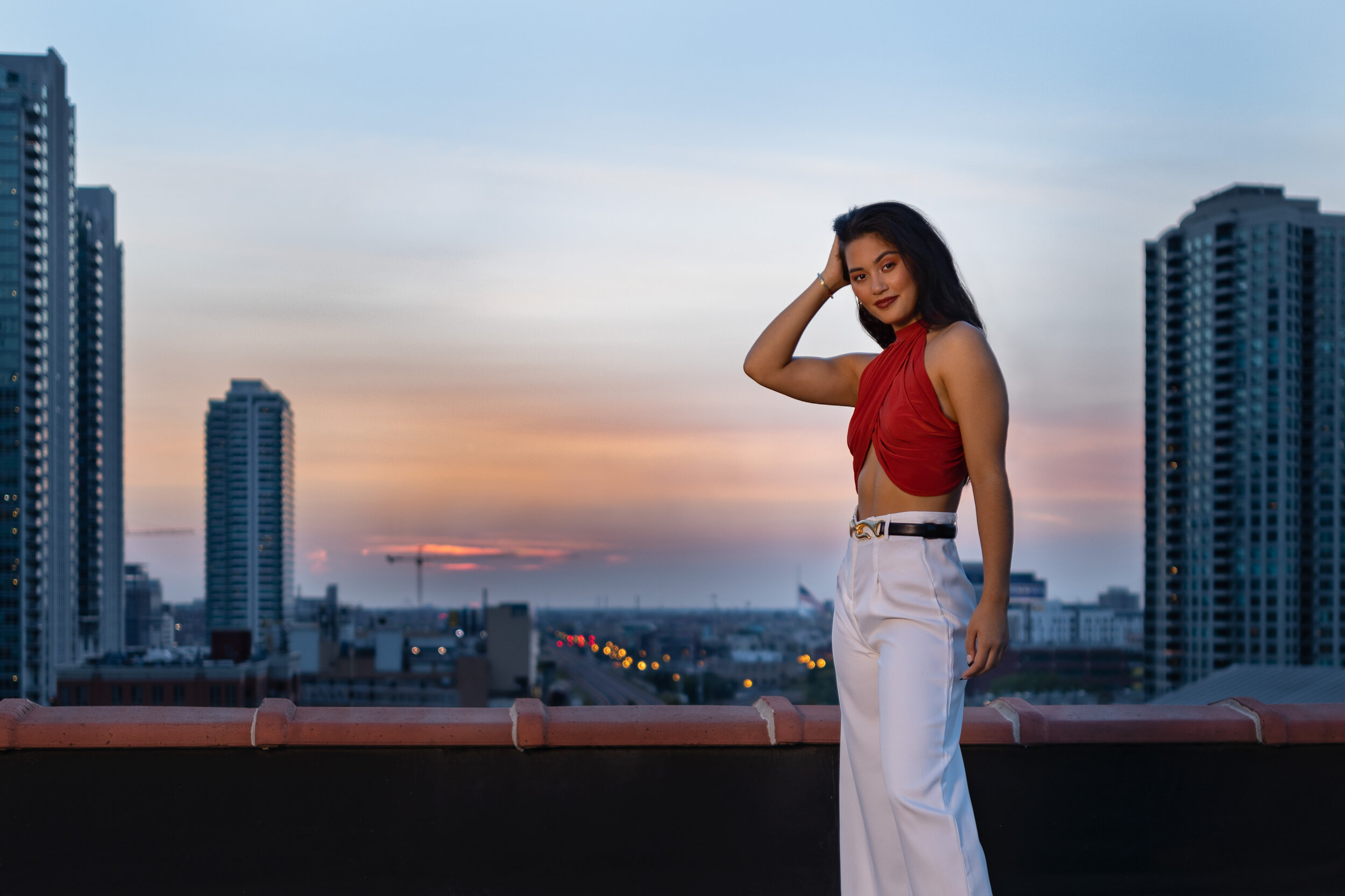 Chicago Senior Pictures Photography City Rooftops