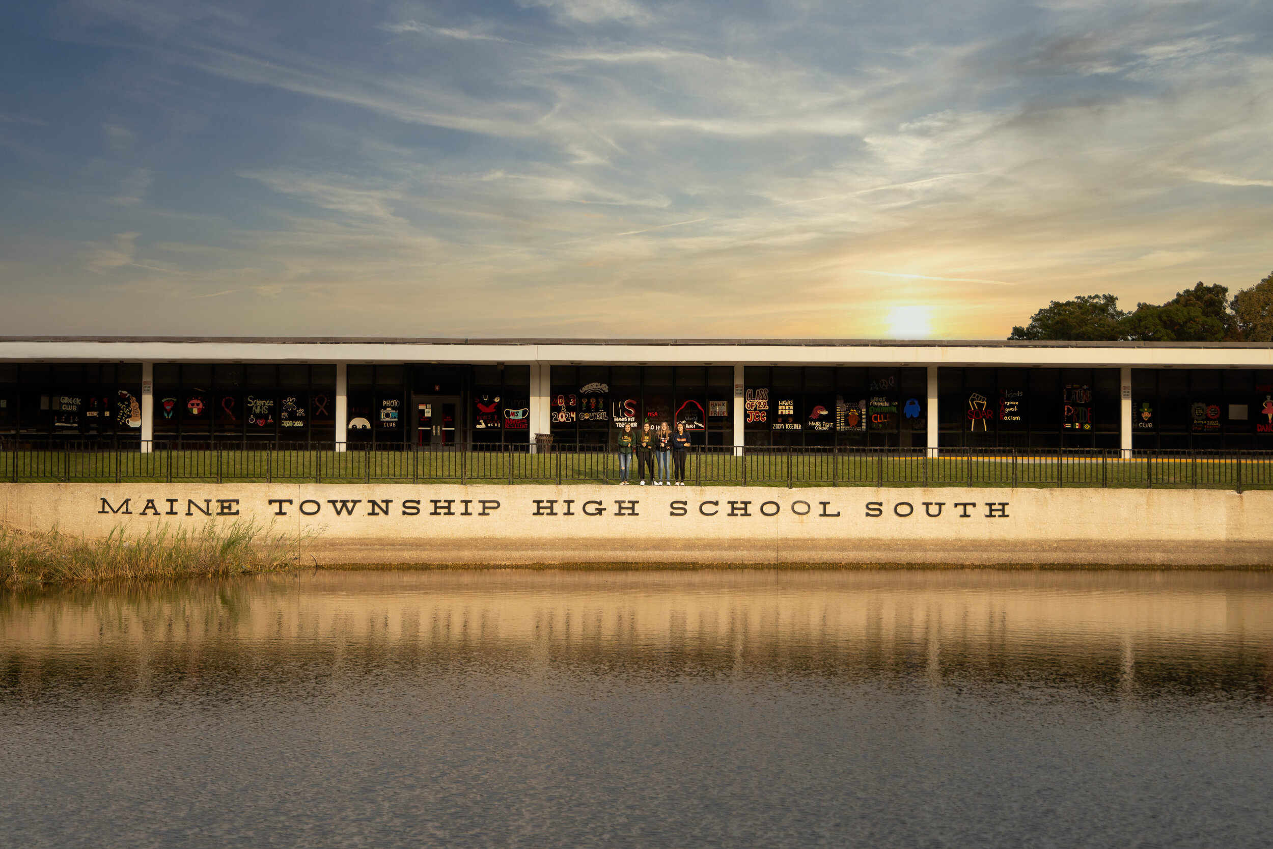 Senior Pictures Chicago Maine South High School at Sunset