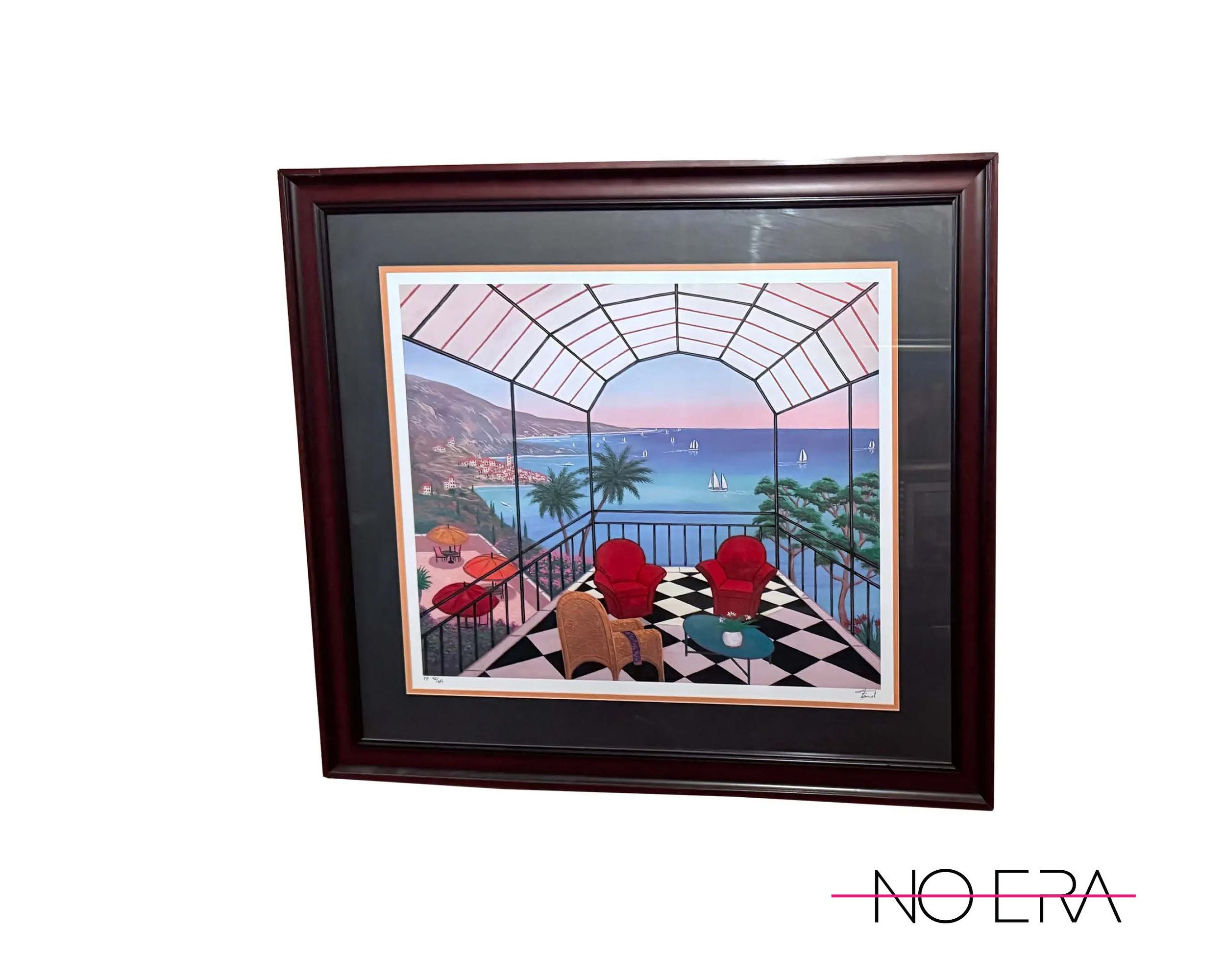 SOLD François Ledan “Riviera Vista” Seriolithograph Signed Printer’s Proof