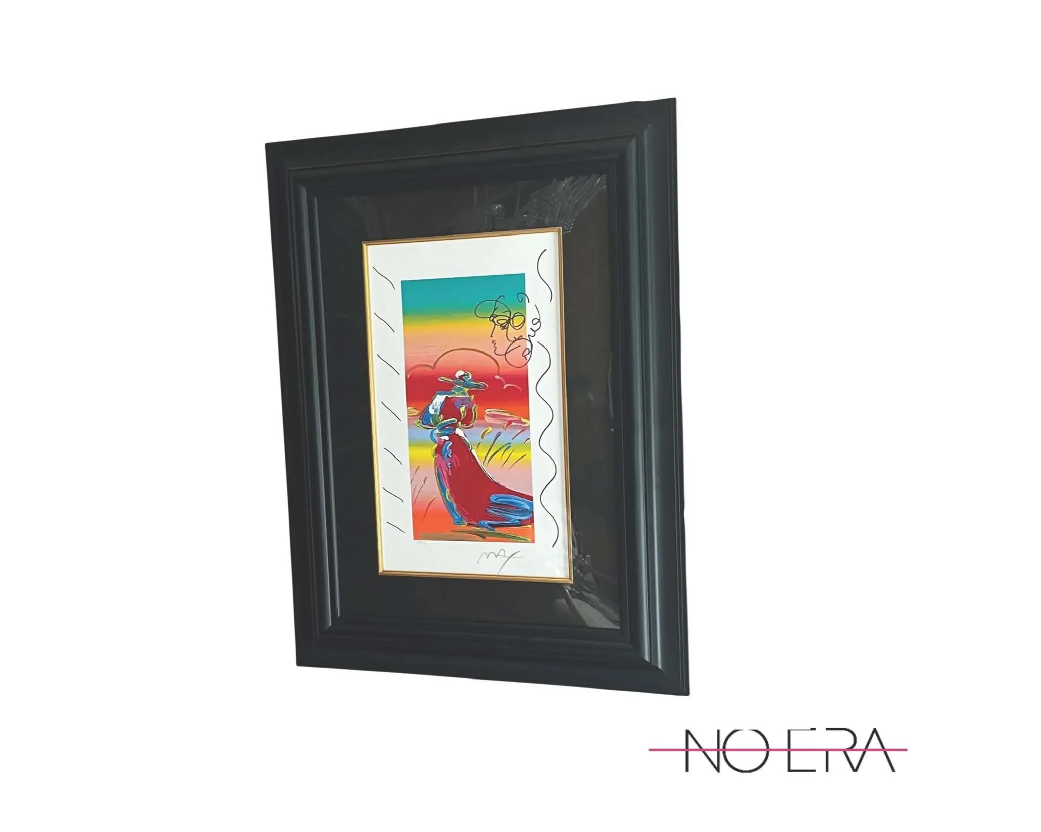 Peter Max, "Walking in Reeds" – Hand-Embellished Limited Edition Pop Art Serigraph