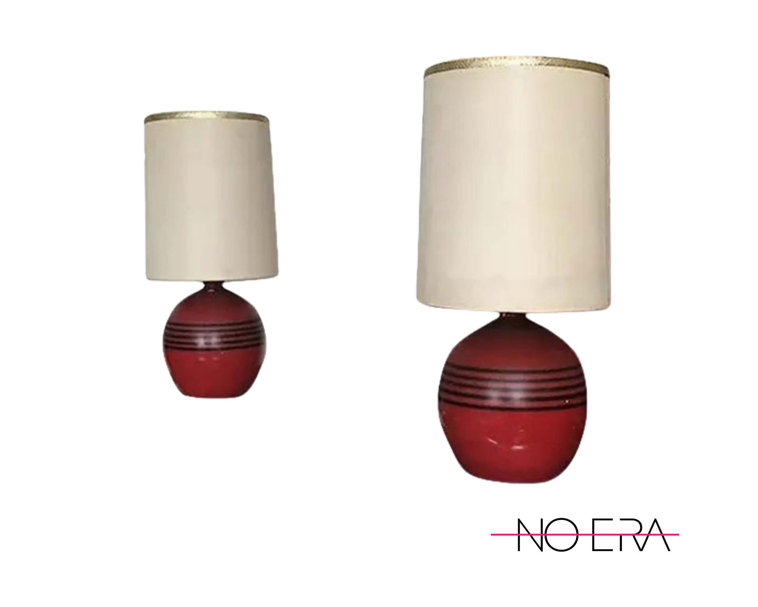 SOLD Pair of Vintage Italian, MCM Style Ceramic Table Lamps
