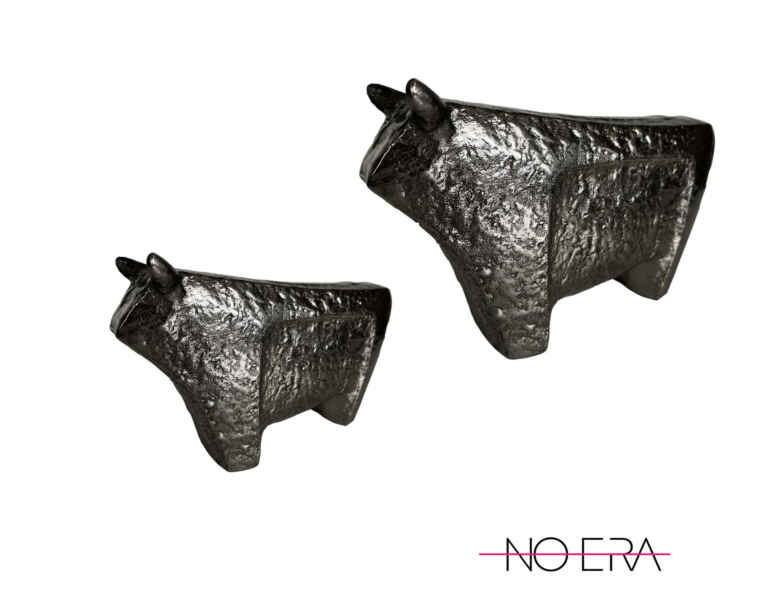 Late 20th Century, Primitive Style Sampson Textured Silver Bull