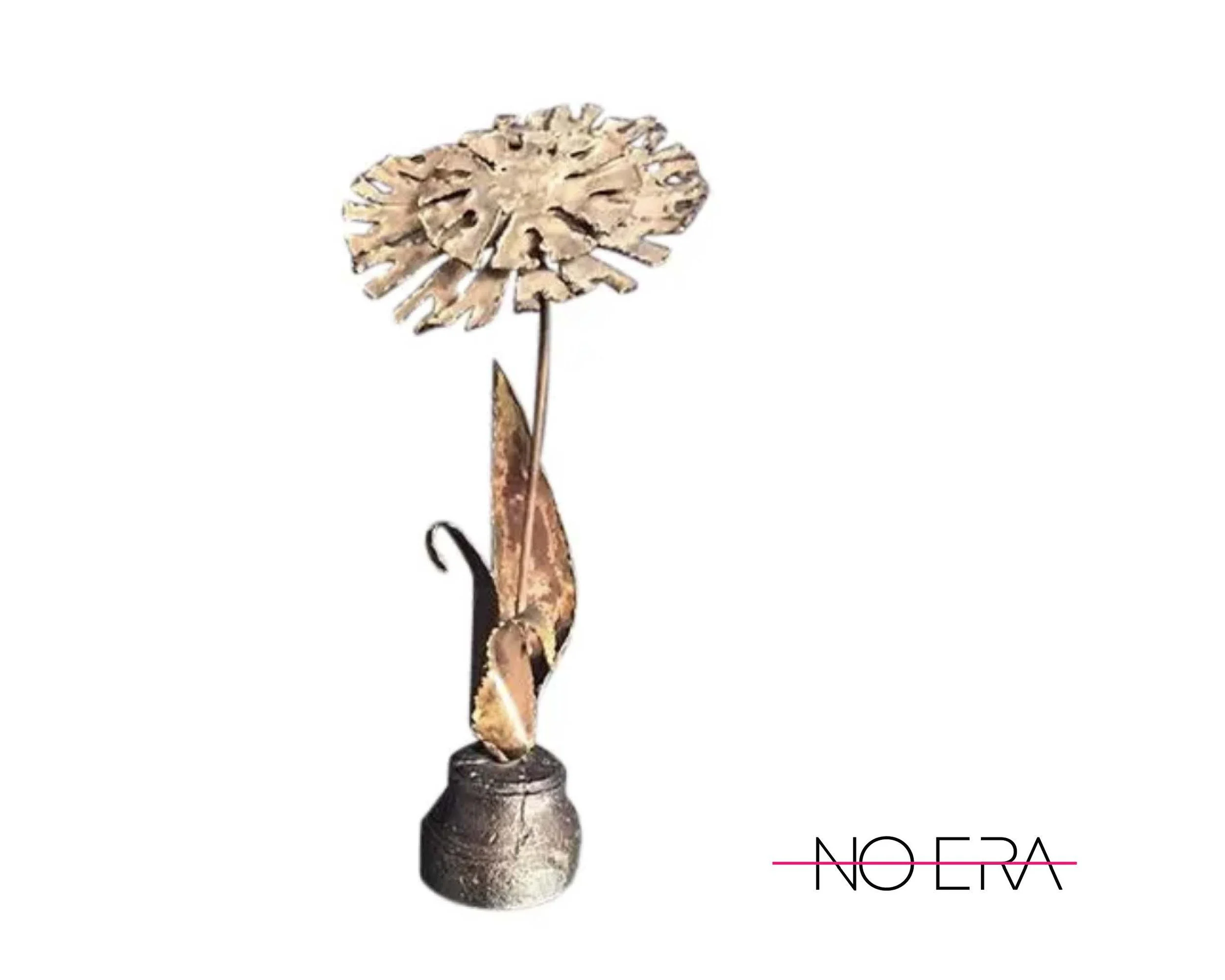 1970s Brutalist Flower Sculpture