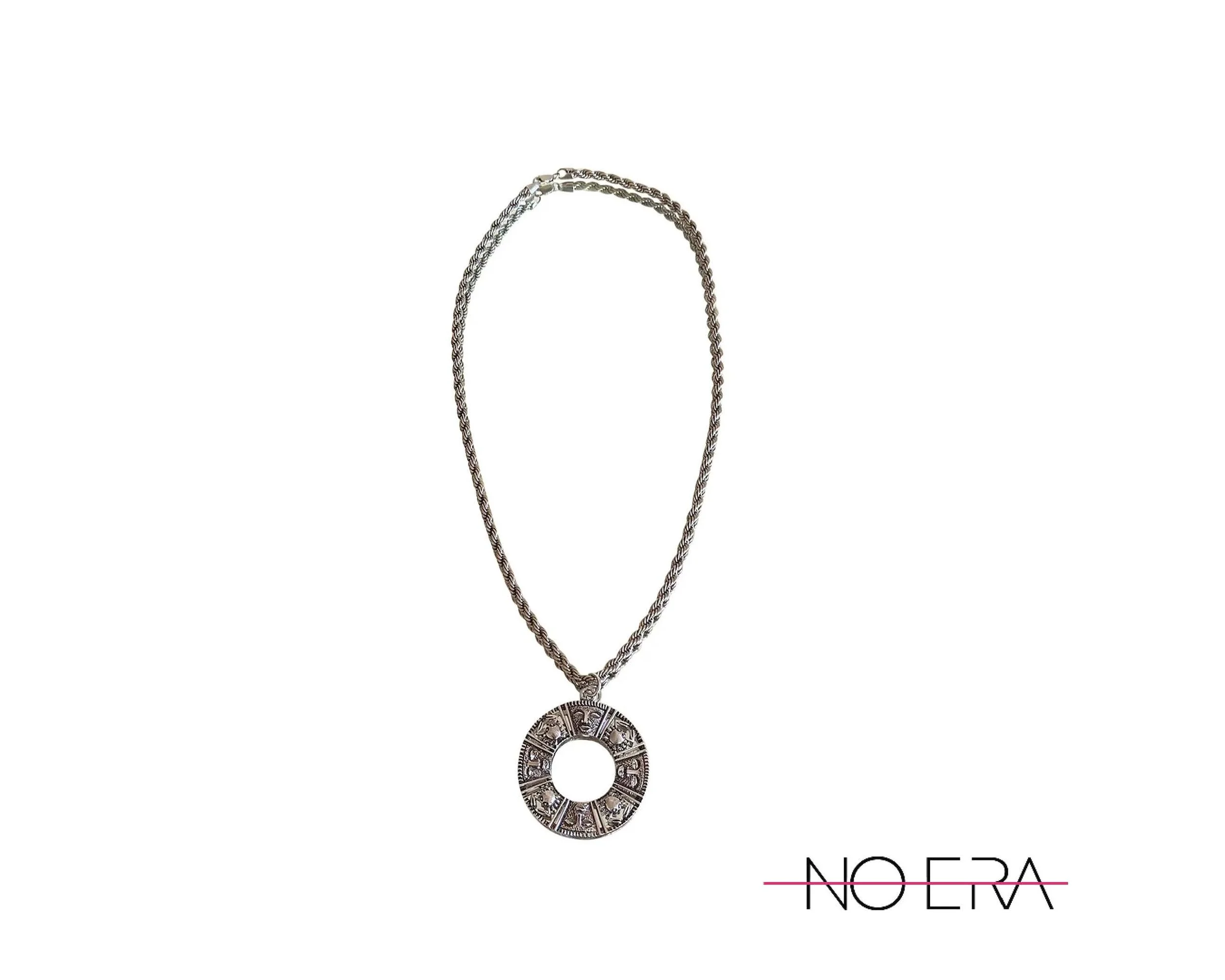 Vintage 1970s Sarah Coventry Zodiac Pendant Necklace, Silver, Attributed