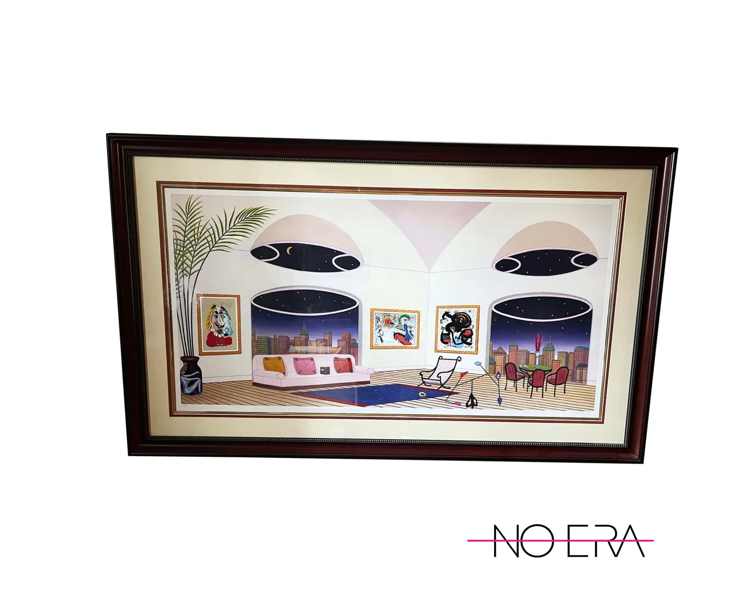 Postmodern Fanch (Francois Ledan) "Oval Lounge" Serigraph, Signed & Numbered