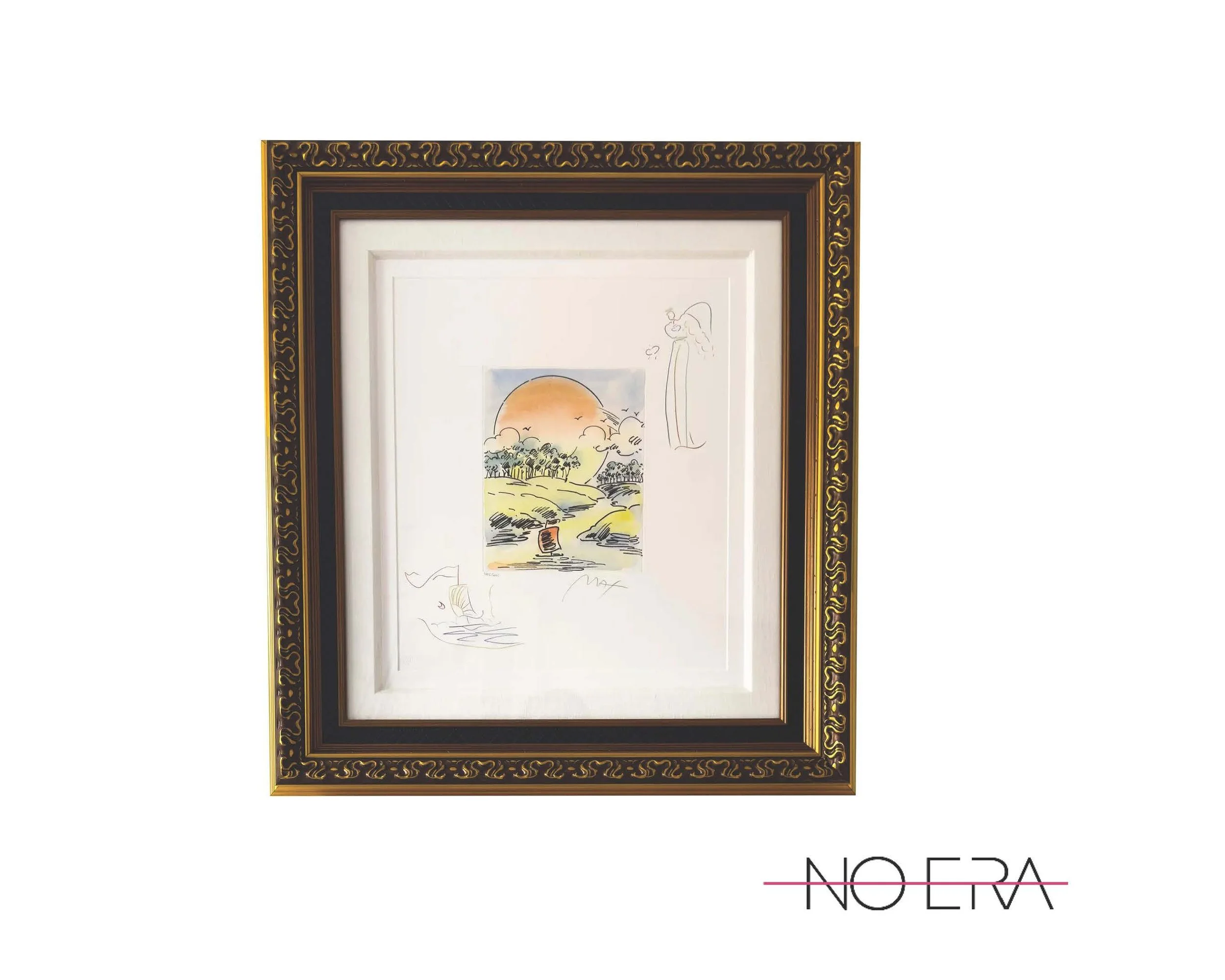 Late 20th Century Peter Max "Without Borders" Hand-Colored Etching With Remarques, Signed Limited Edition