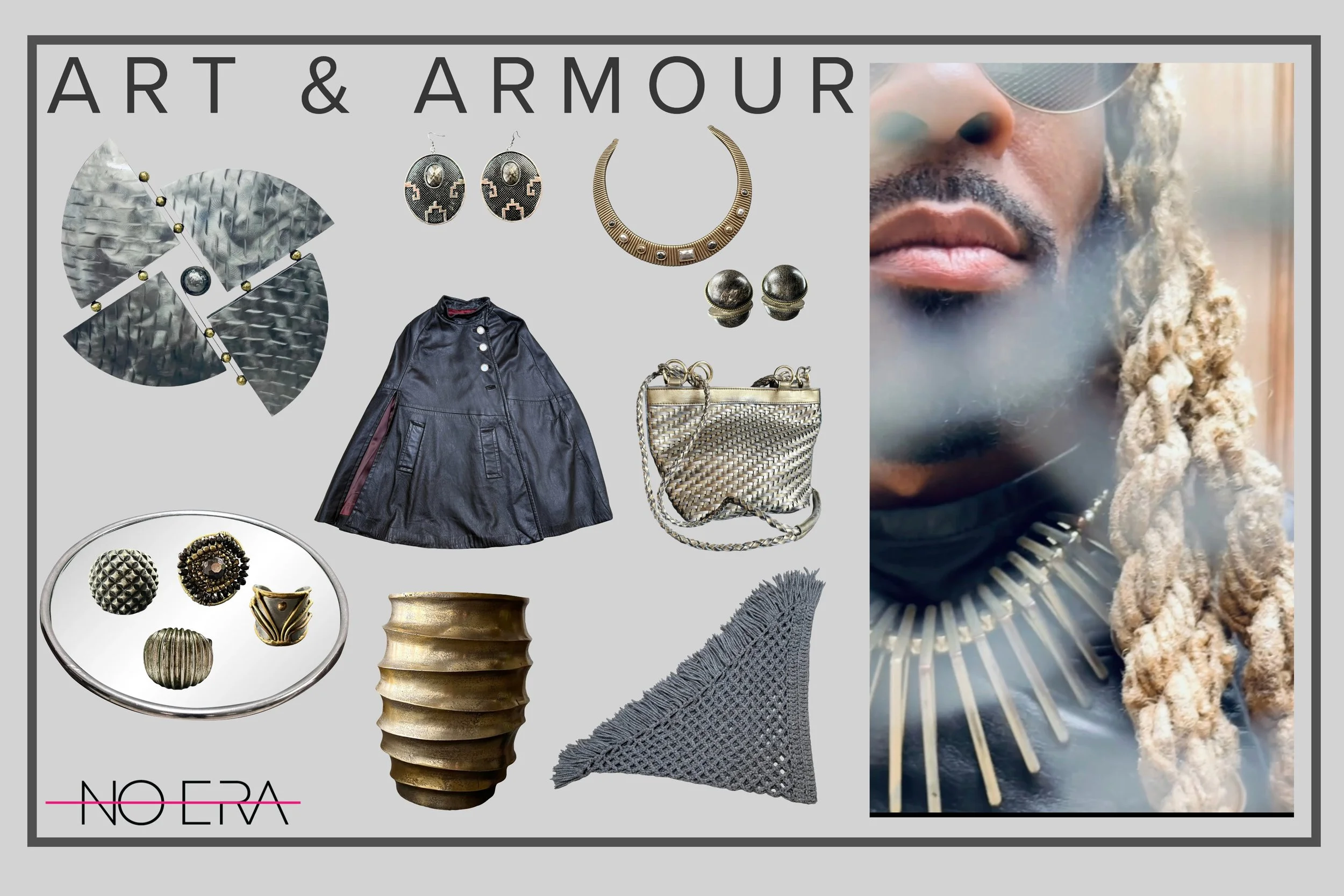 Soft Brutalism, Nuclear Winter, tribal jewerly, brutalist art, stone decor, stone side tables, vintage decor, vintage furniture, postmodernism, mid century modern, house of no era, cincinnati, vintage