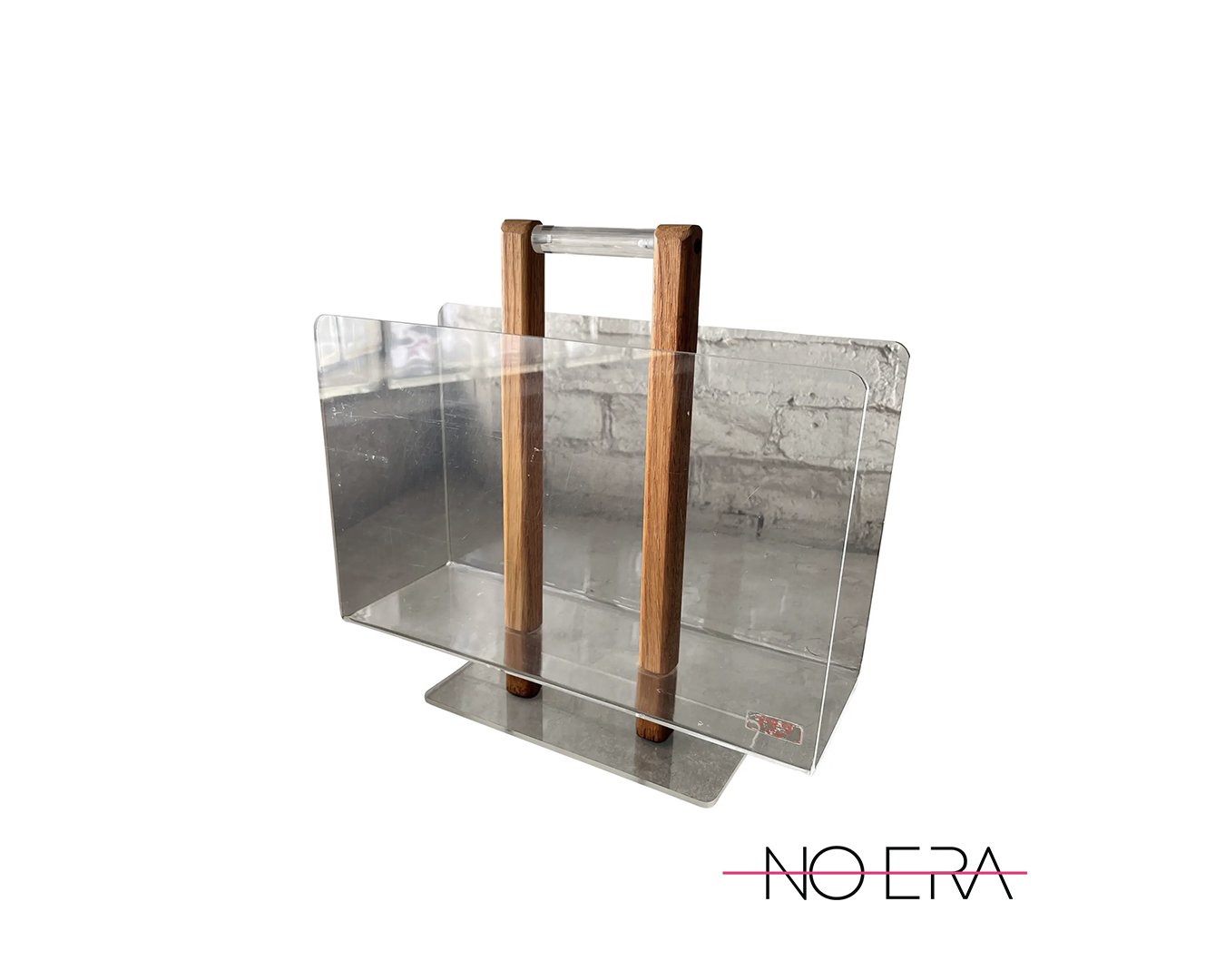 1970s Braeside Studios Mid Century Lucite Magazine Stand