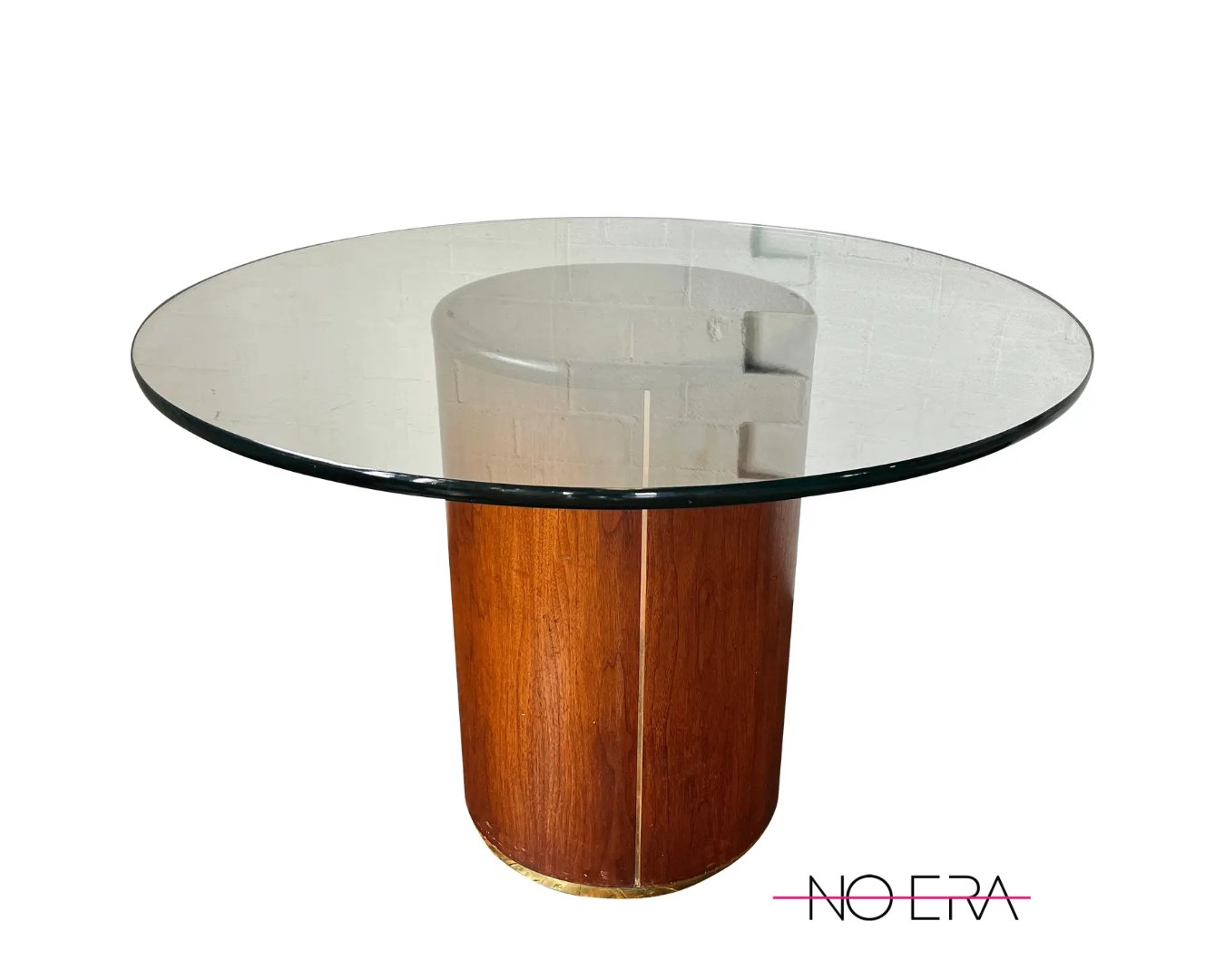 1970s Vintage Paul Mayan Style Cylindrical Dining Table