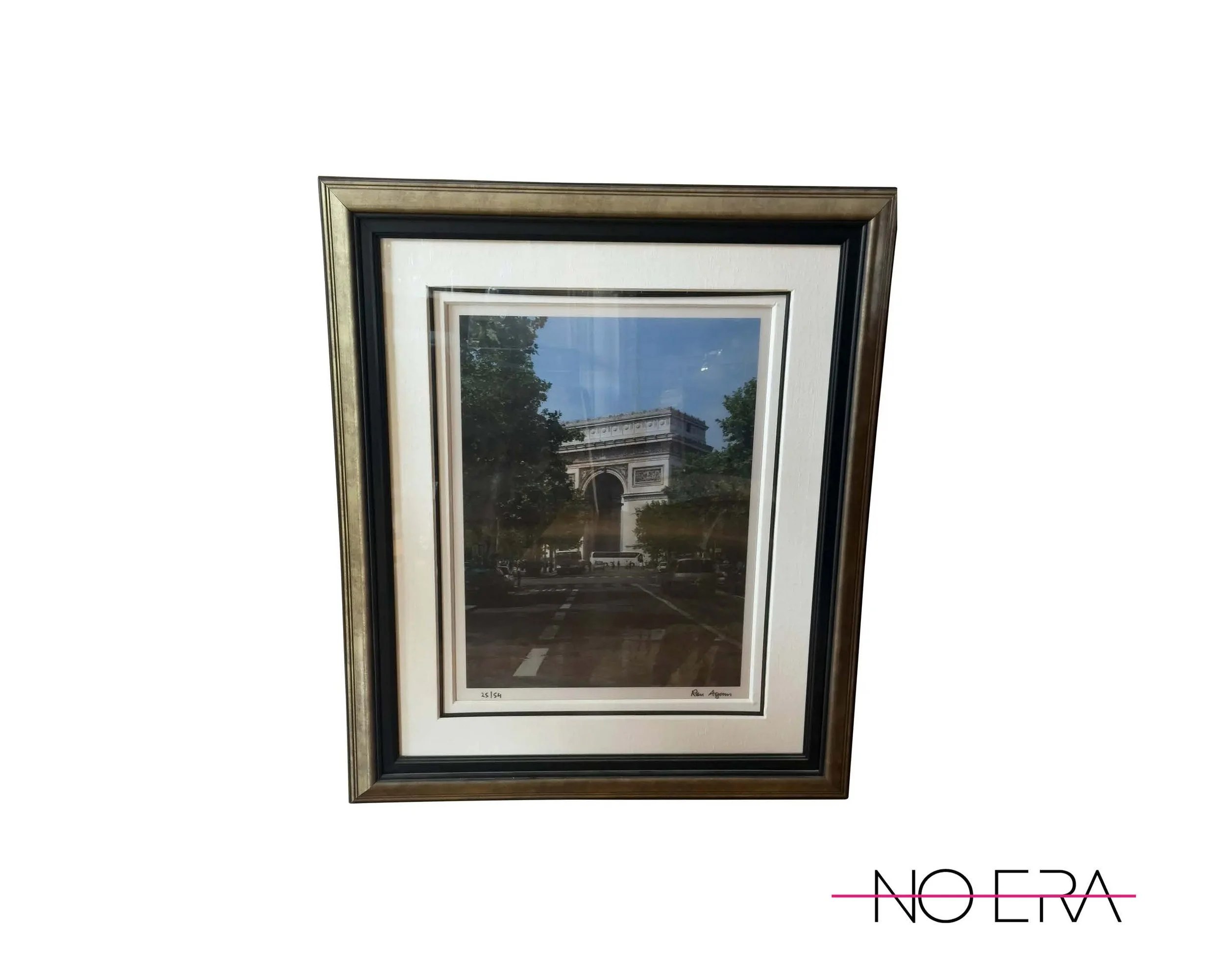 “Springtime in Paris”, Contemporary Framed Lenticular Photograph Art Ron Agam, Signed