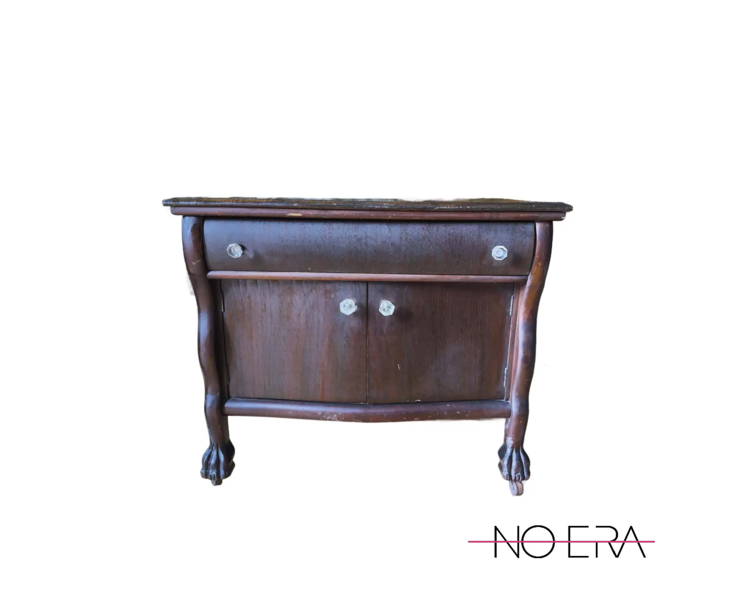 Late 19th Century Antique American Empire Style Washstand/Side Cabinet