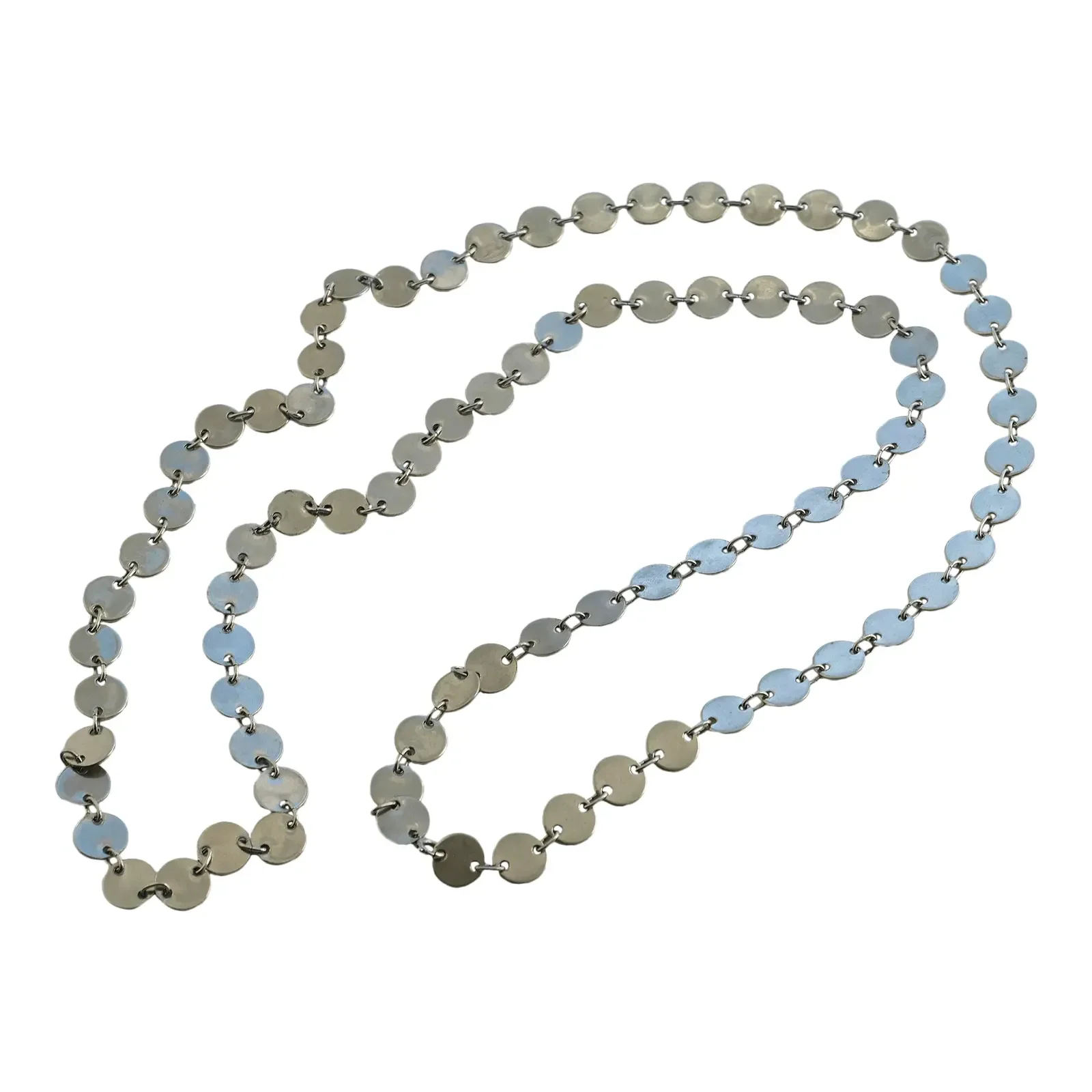 1970s Silver Round-Link Necklace