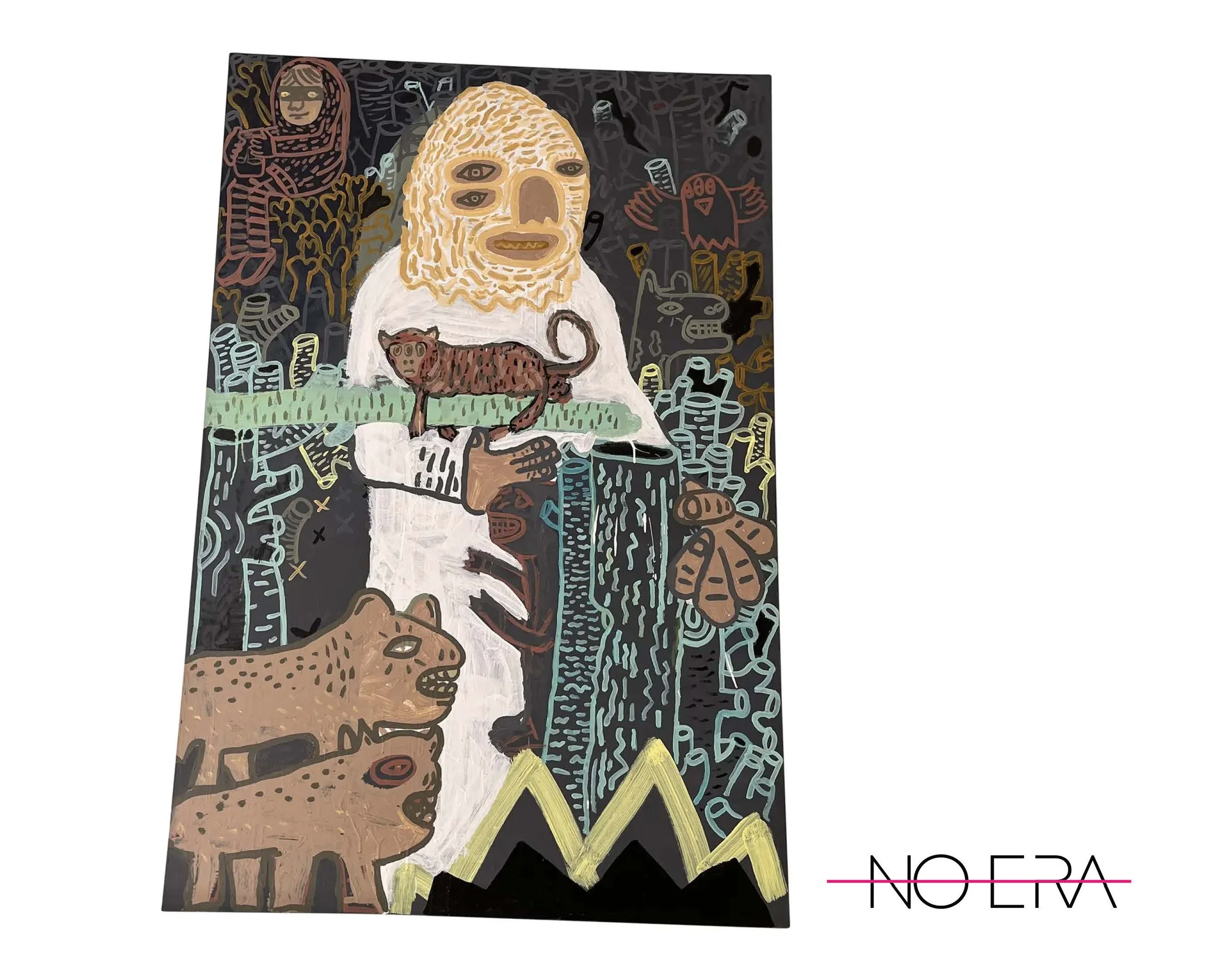 Contemporary Hungarian Pop Art Graffiti Painting by Kovacs Budha Tamas