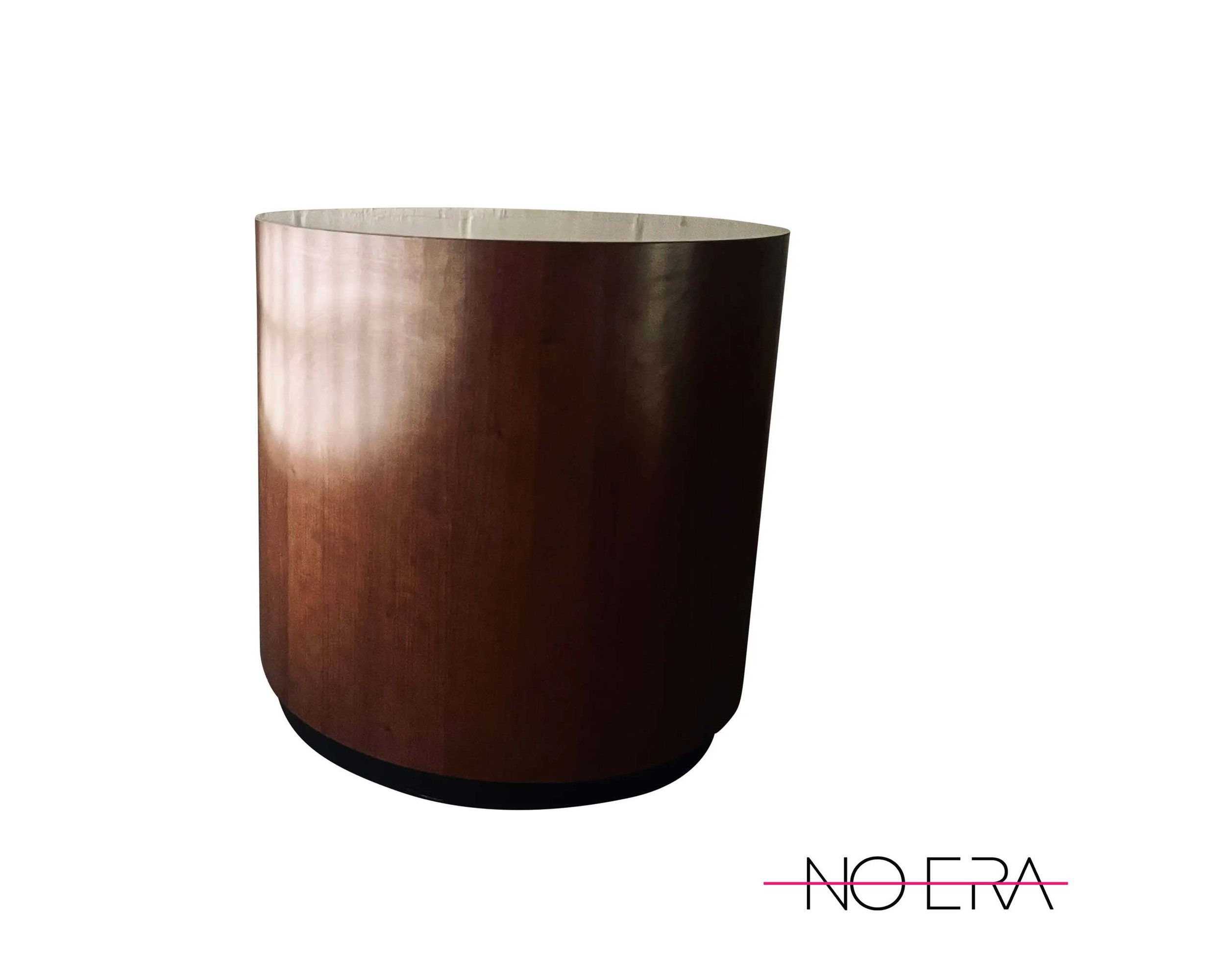 1970s Paul Mayen Style Cylindrical Side Table