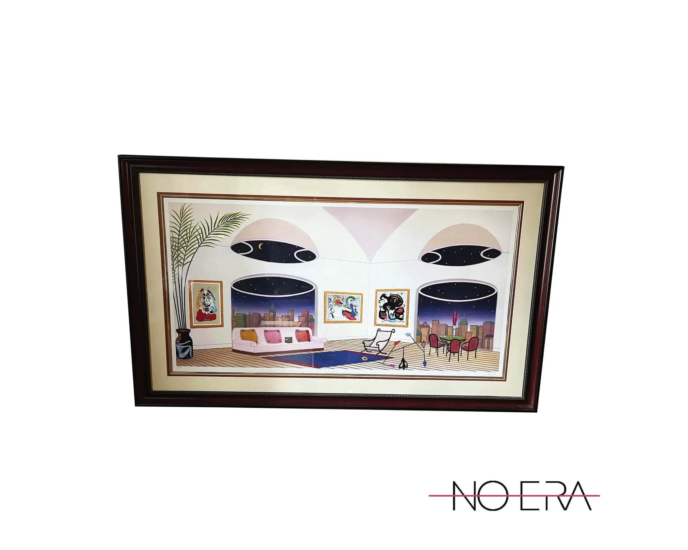 Postmodern Fanch (Francois Ledan) "Oval Lounge" Serigraph, Signed & Numbered