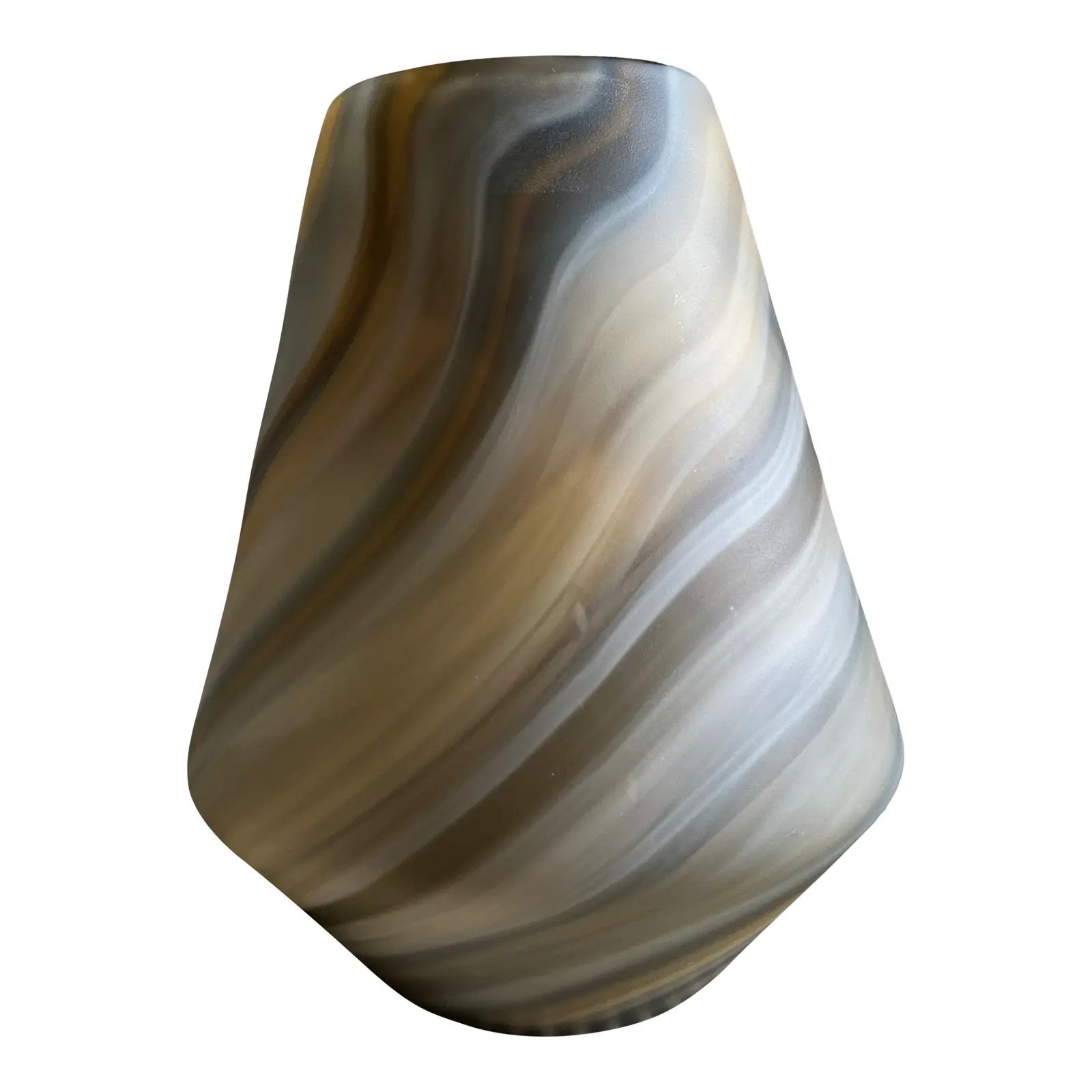 1970s Postmodern/Coastal Style Blown Glass Vase