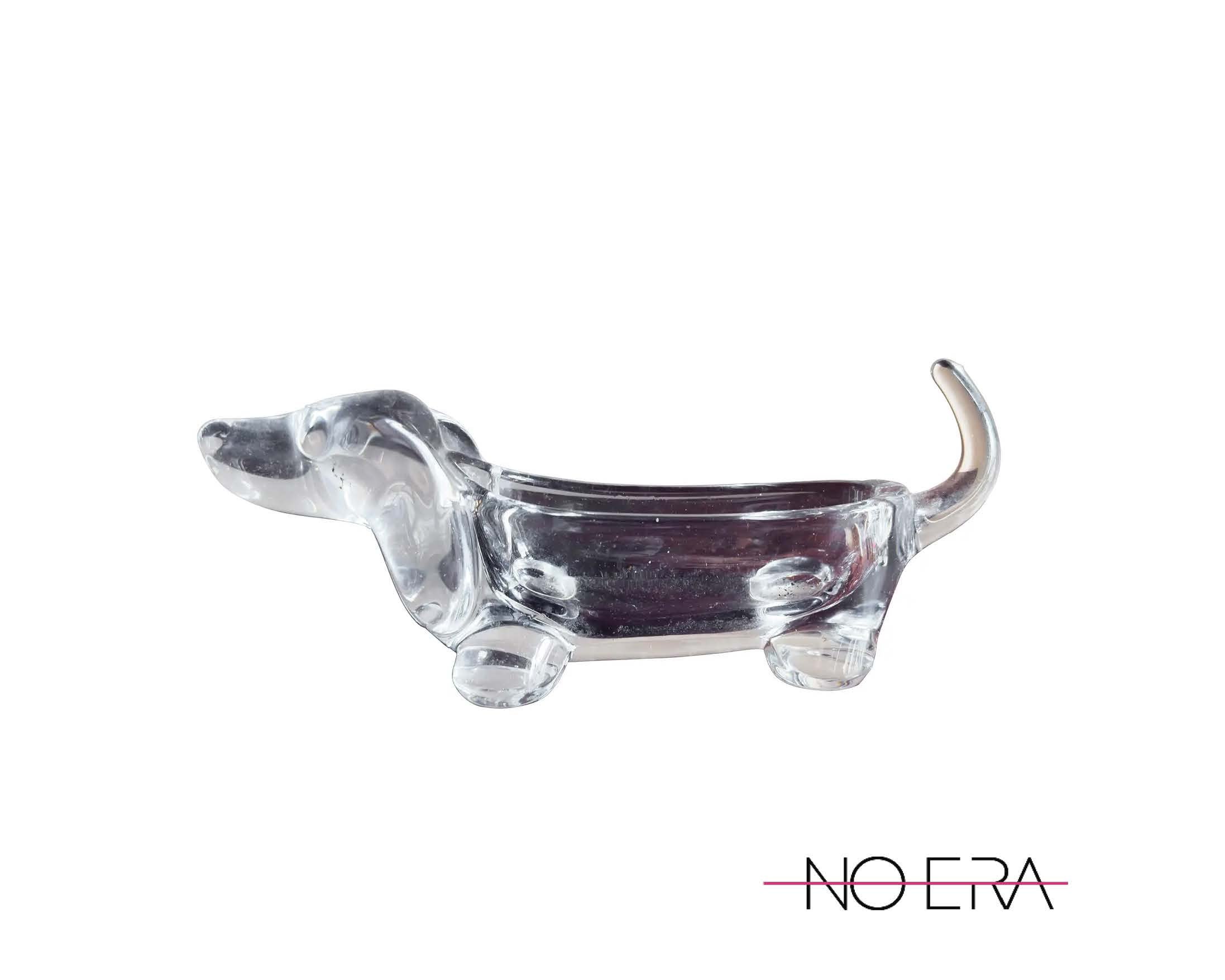 Vintage, 1960s, Mid-Century Modern Dachshund Glass Catchall