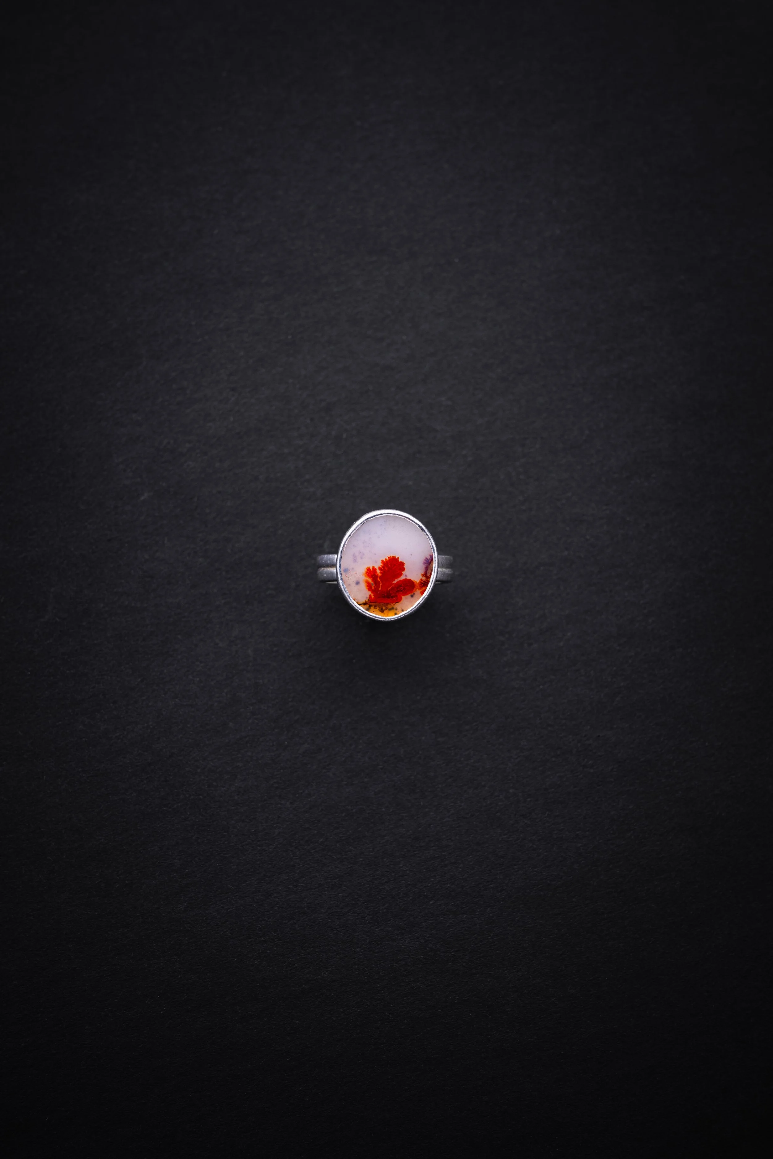 Ring - Circle Double Band Ring in Dendritic Agate 1.jpg