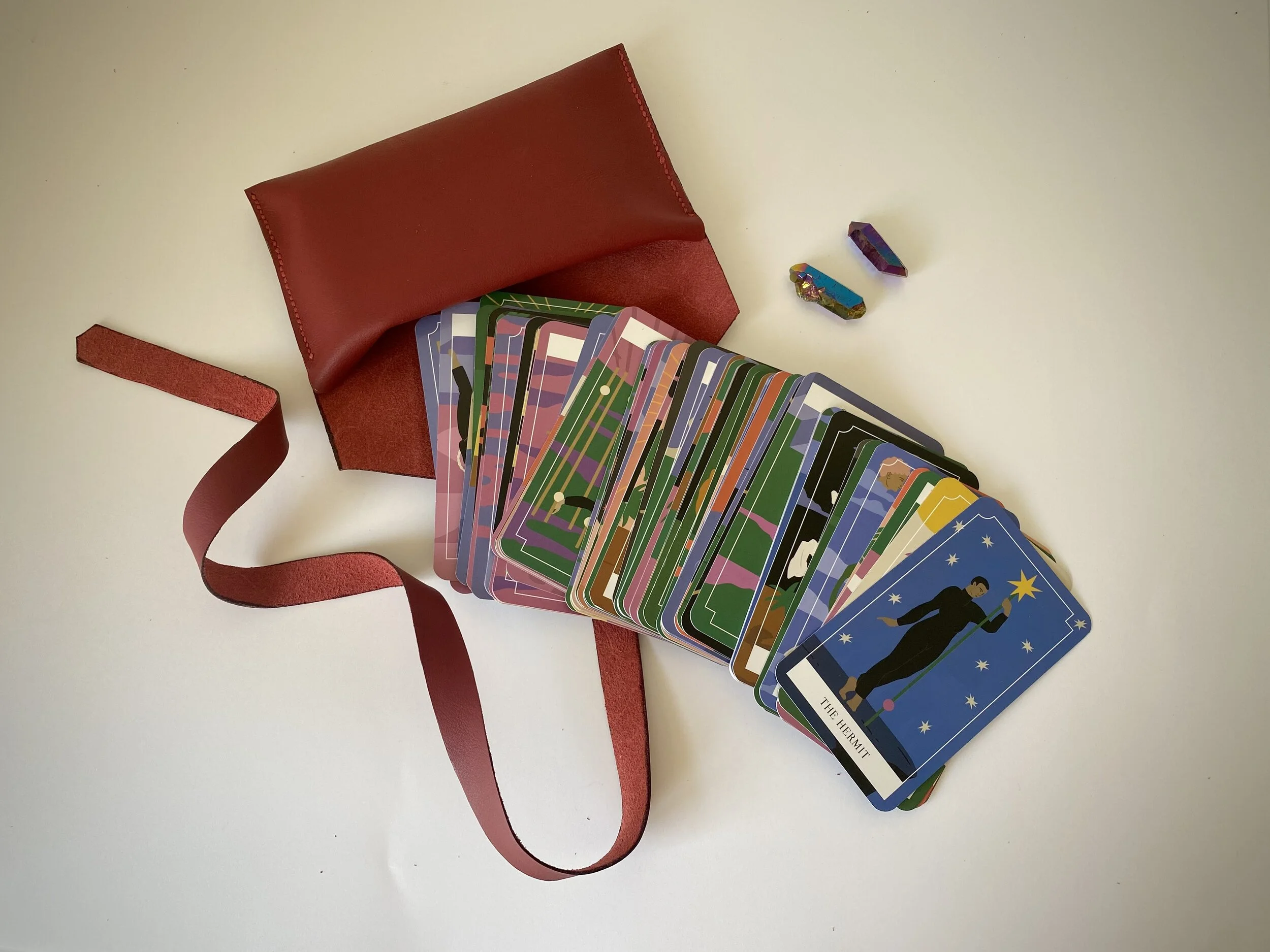 Tarot Clutch - Ruby Cards.JPG