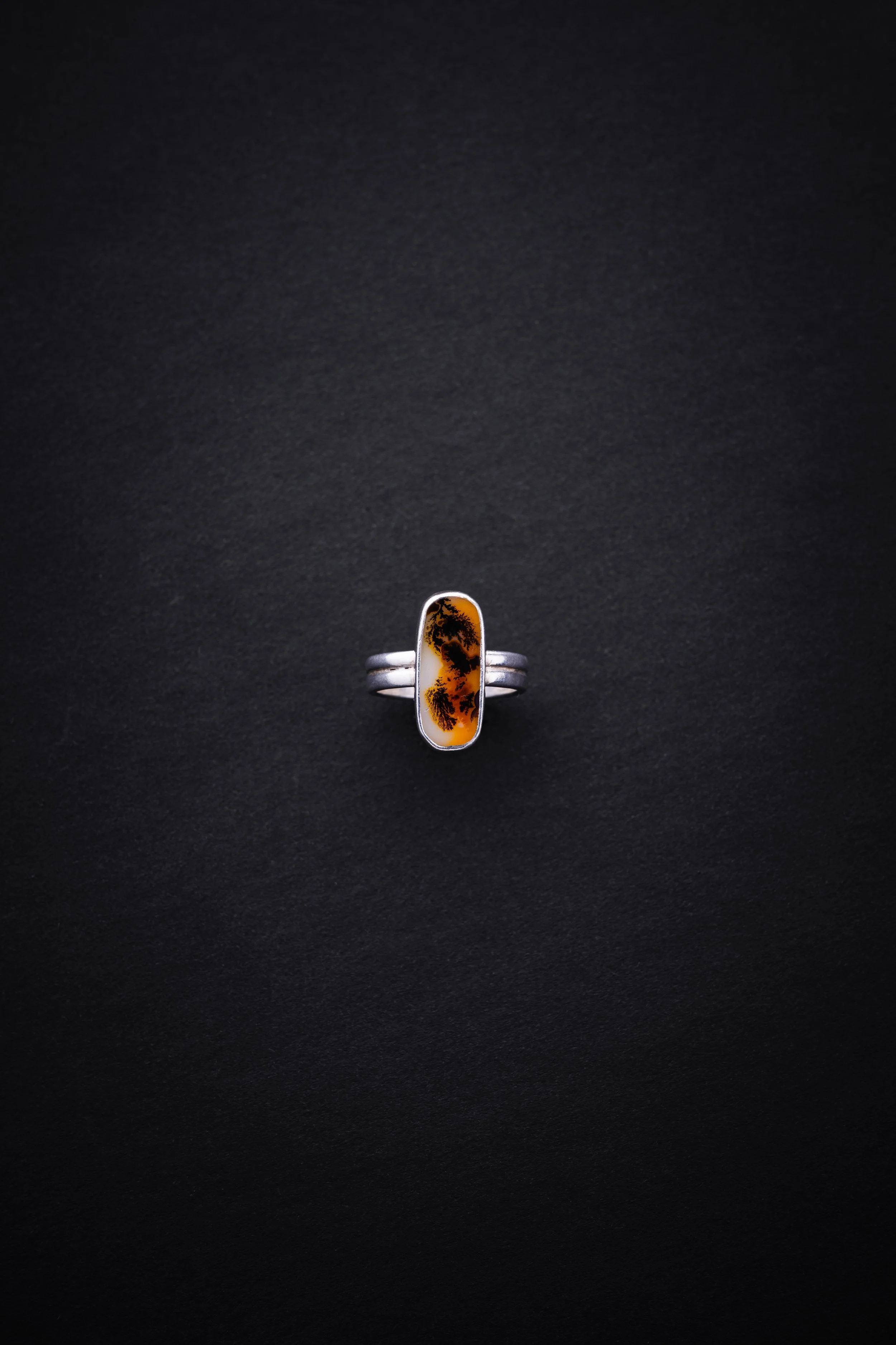 Ring - Oval Double Band Ring in Dendritic Agate 3.jpg