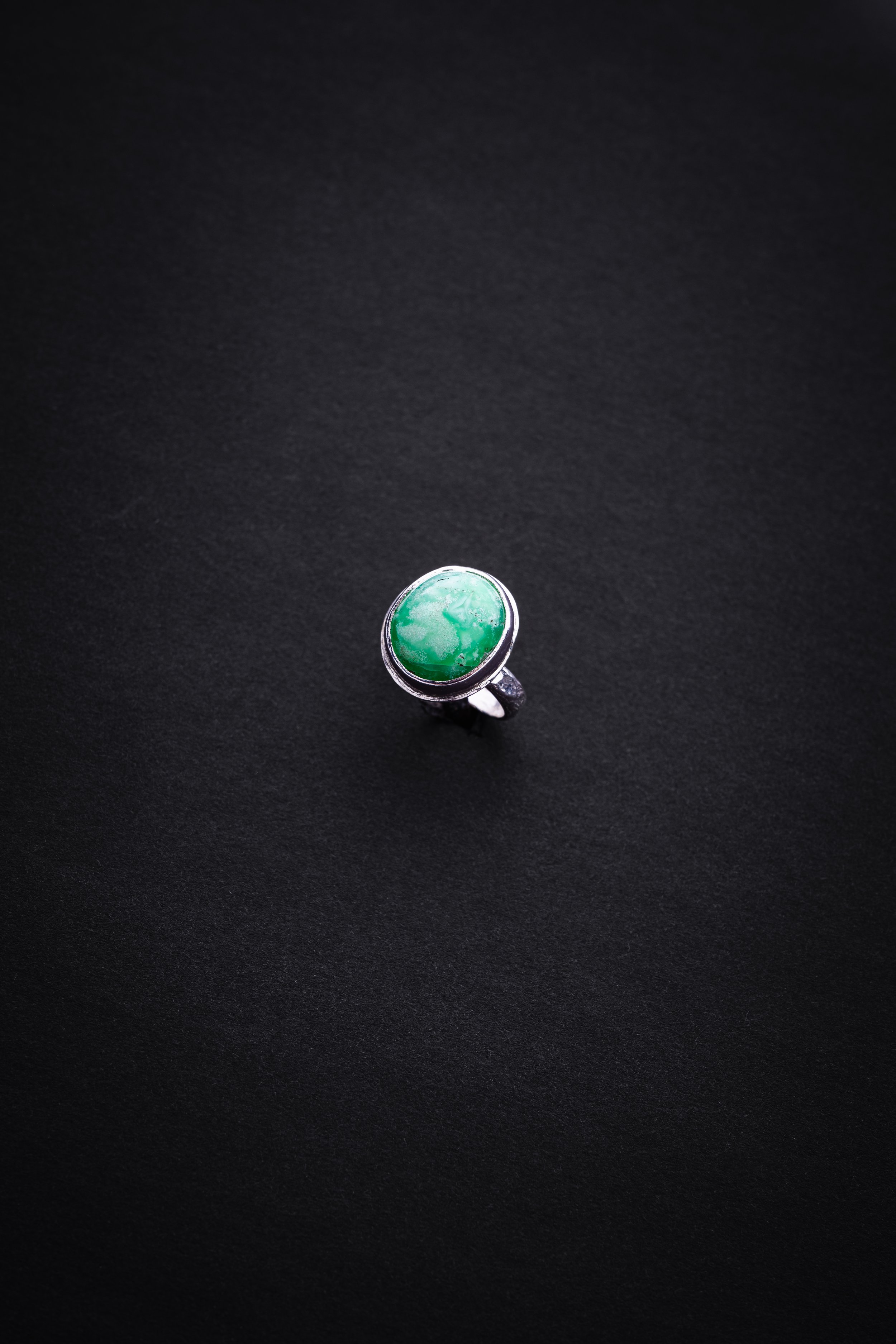 Ring - Oval Ring in Marbled Chrysoprase 2.jpg