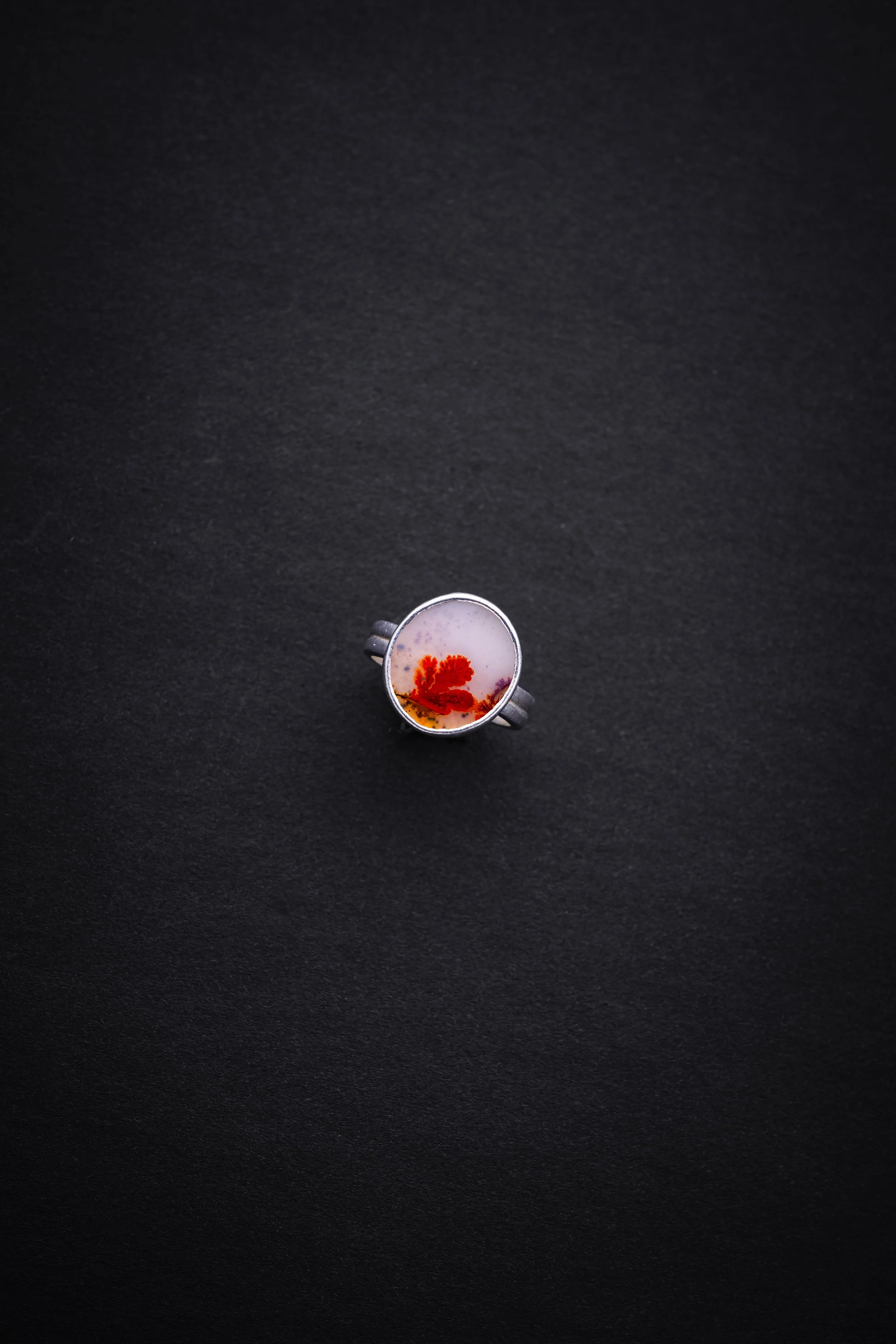 Ring - Circle Double Band Ring in Dendritic Agate 3.jpg