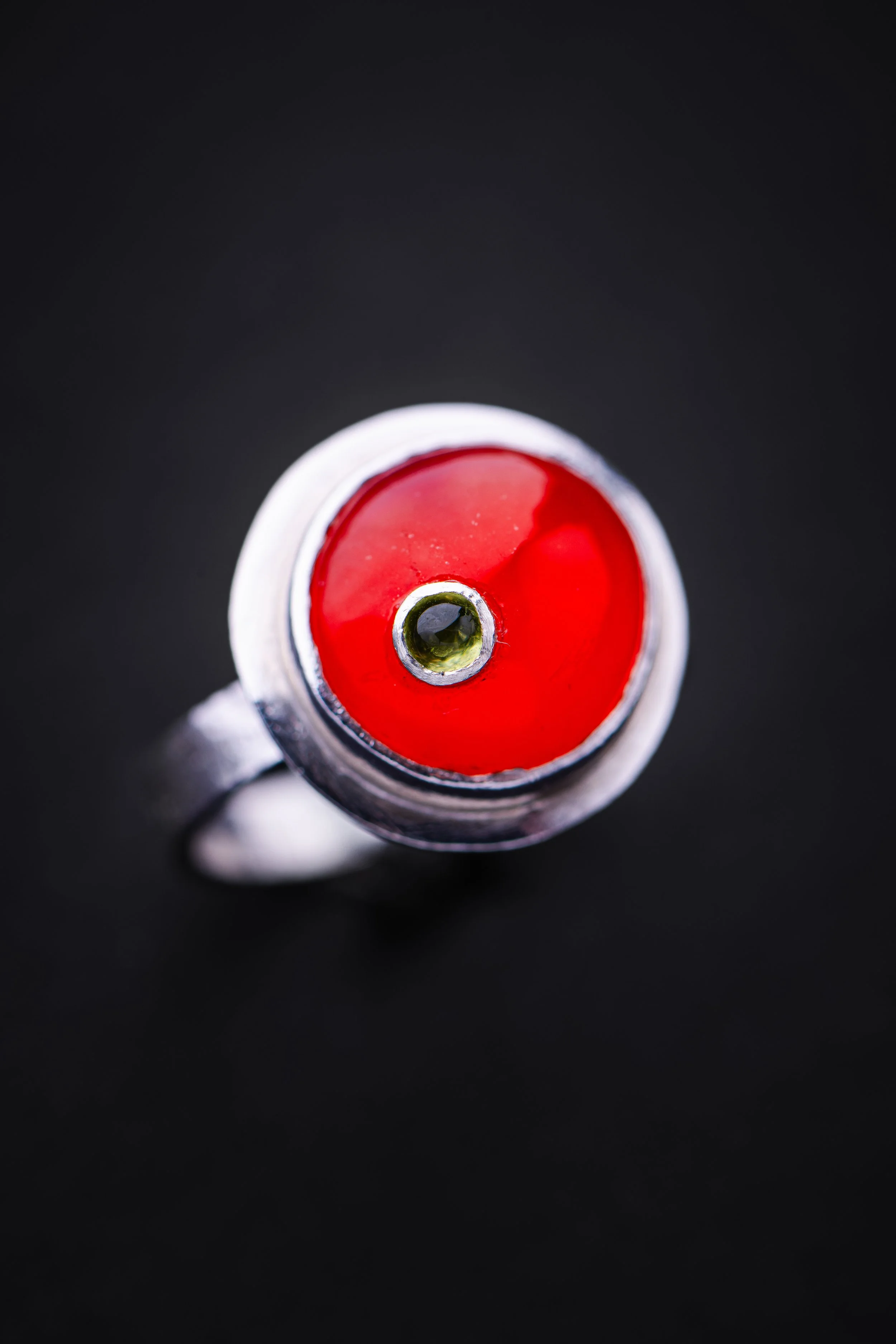 Ring - Orbit Ring in Carnelian + Peridot 3.jpg