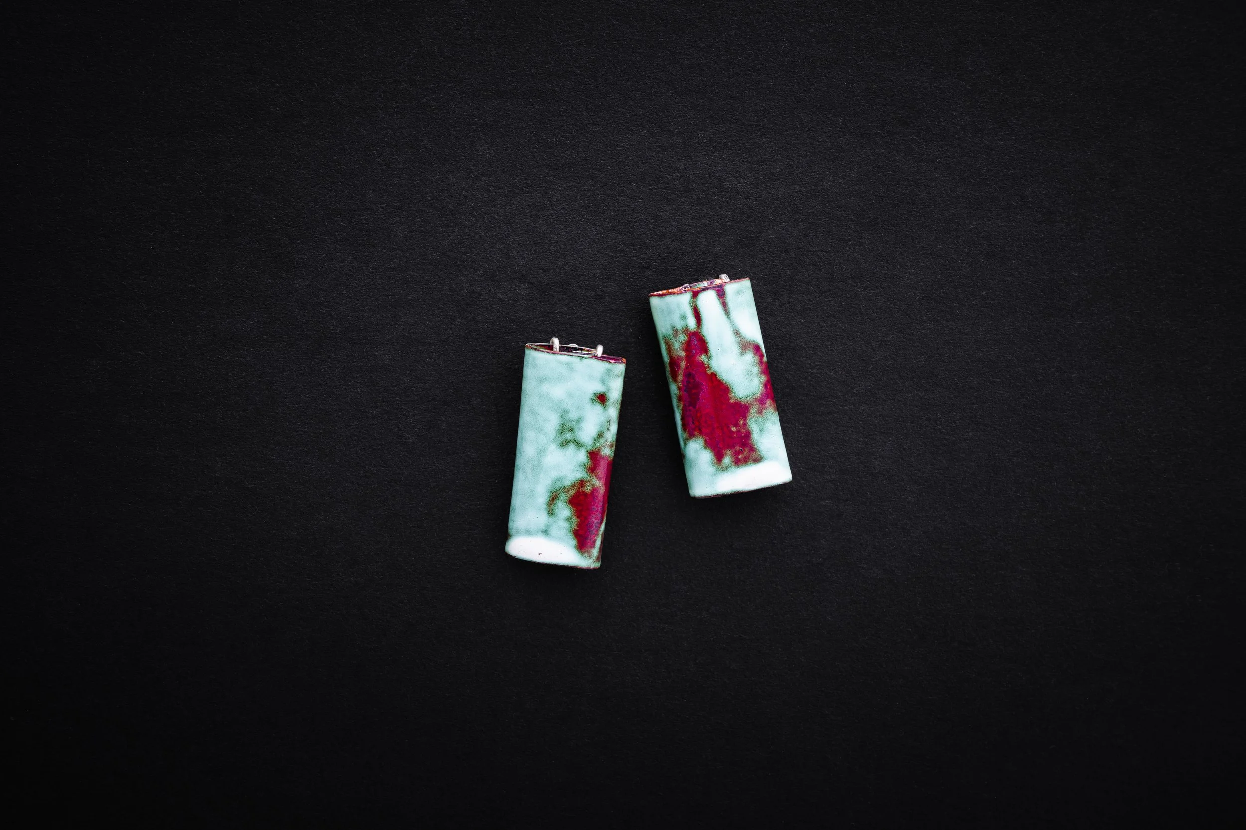Earrings - Verdigris Enamel Earrings 1.jpg