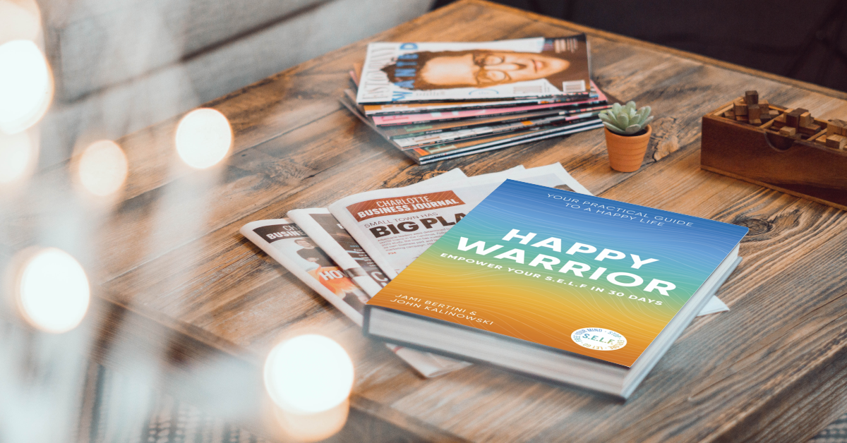 Embrace your happiness and inner peace and live a life you love with Happy Warrior... the book, pdfs, meeting book, session book, divorce book, and Happy Warrior Coaching.