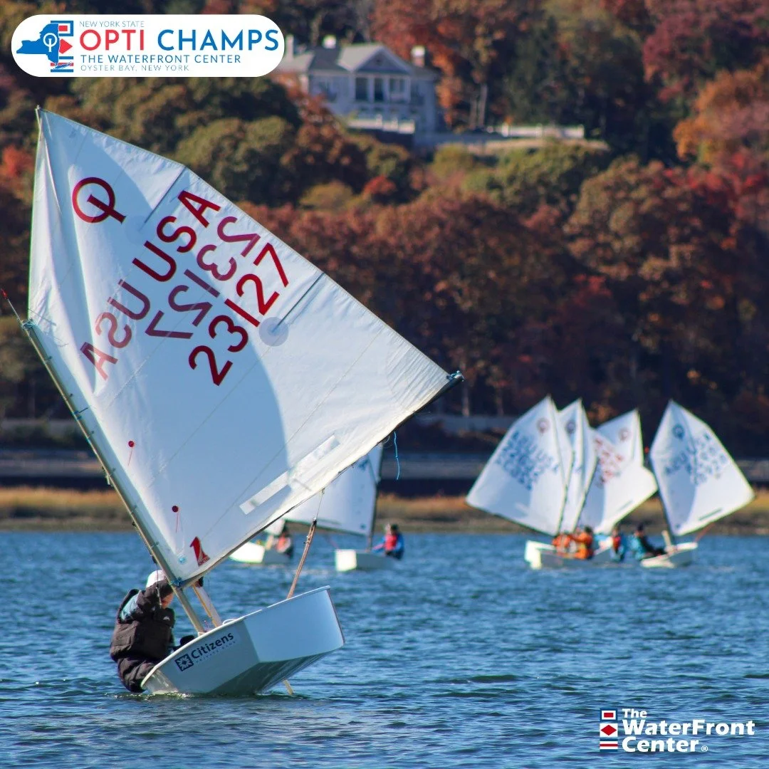 🚀 Sailors, Start Your Engines!
Ahoy, young champions! The 2025 NYS Opti Championships are docking at The WaterFront Center on October 25-26! Join us for epic races, fierce competition, and unbeatable waterfront vibes as the best Optimist sailors in