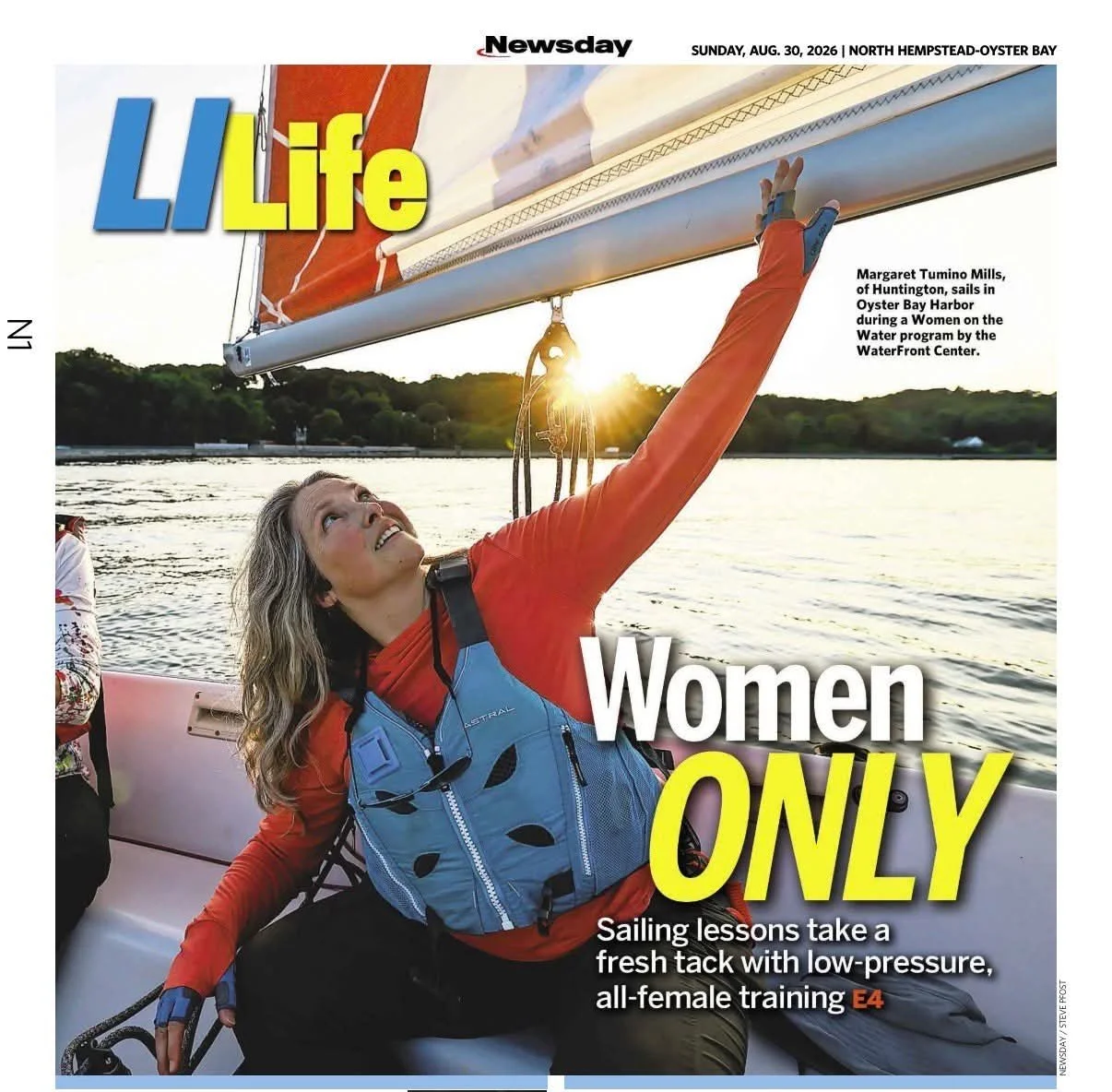 Women on the Water: The WaterFront Center Featured in Newsday Cover Story