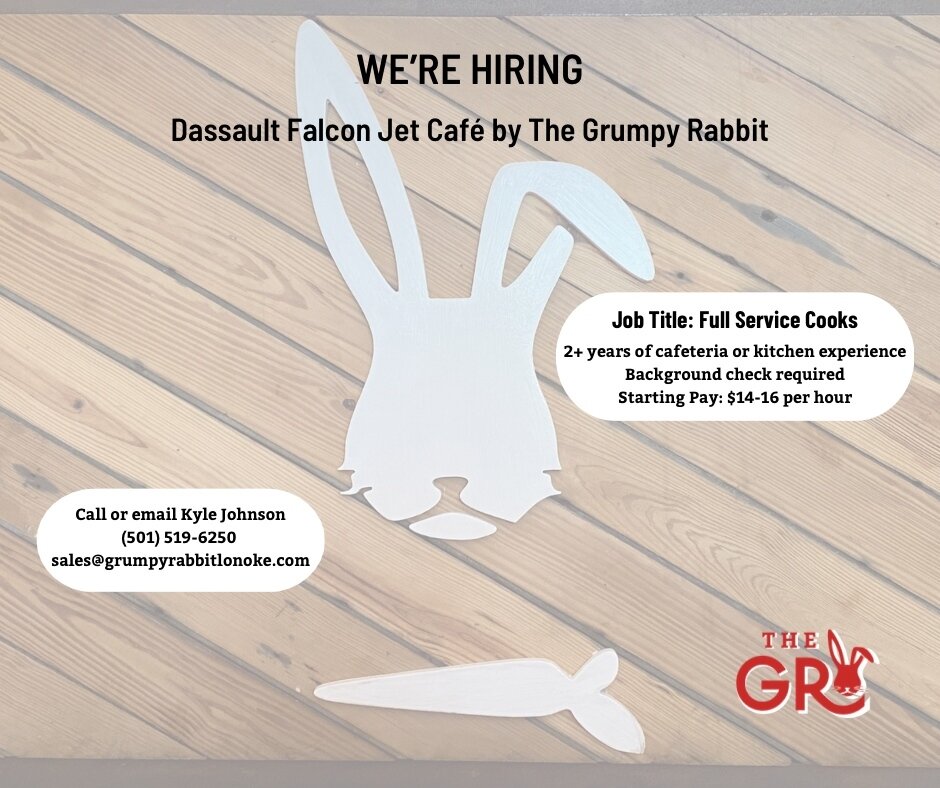 We're looking for employees to help with our next adventure! We are hiring full-service cooks with at least 2 years of cafeteria or kitchen experience. A background check will be required. If you have any questions, you can reach out to Kyle Johnson 