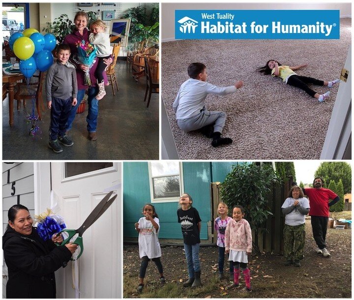 Here are just some of the smiles we've brought to our community. Your gift helps us give the gift of home - &amp; smiles - in Western Washington County, Oregon. You can donate online just once, quarterly or annually:
https://westtualityhabitat.org/do