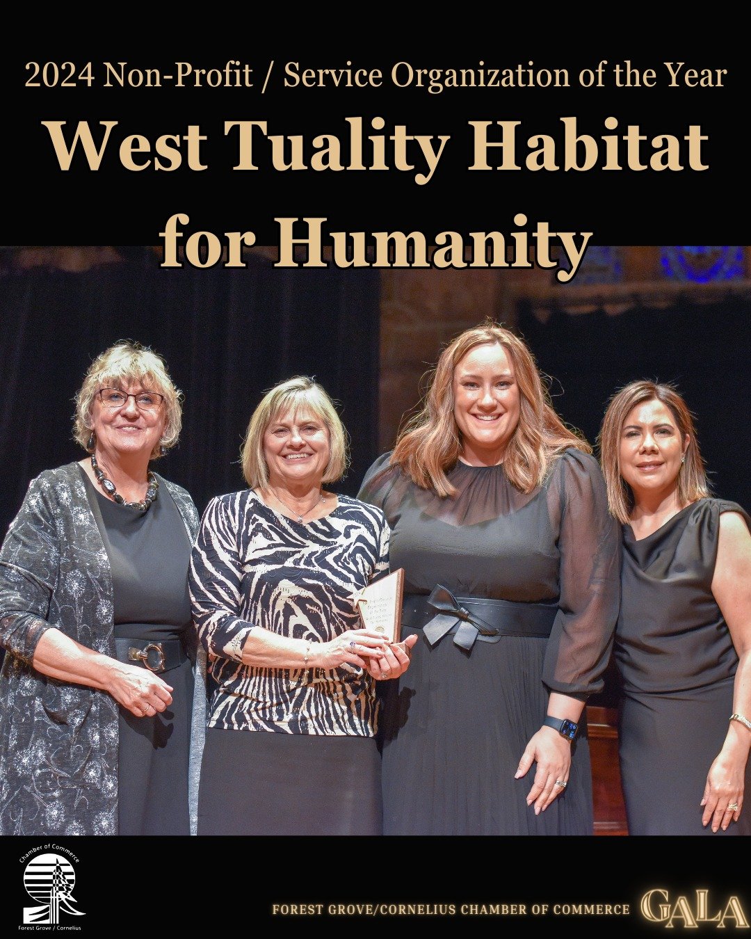 West Tuality Habitat Named Chamber of Commerce 2024 Non-Profit / Service Organization of the Year