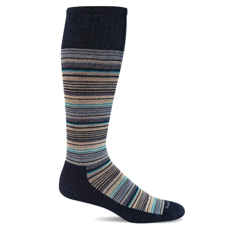 Sunset Stripe Knee Length Compression - SockWell