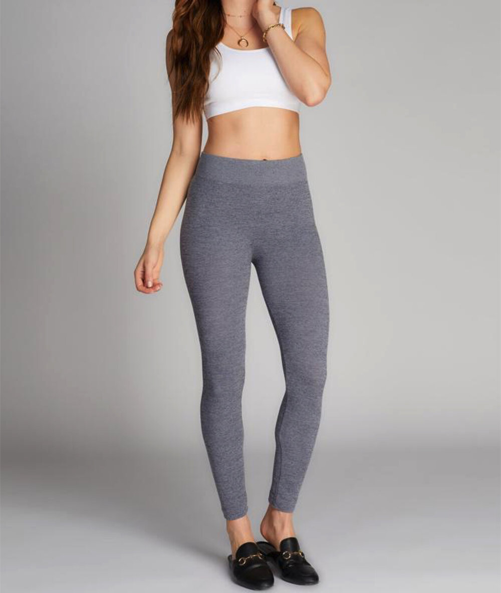 One 5 One Leggings Fleece Lined Small Medium Yoga Gray Love My Fit NEW