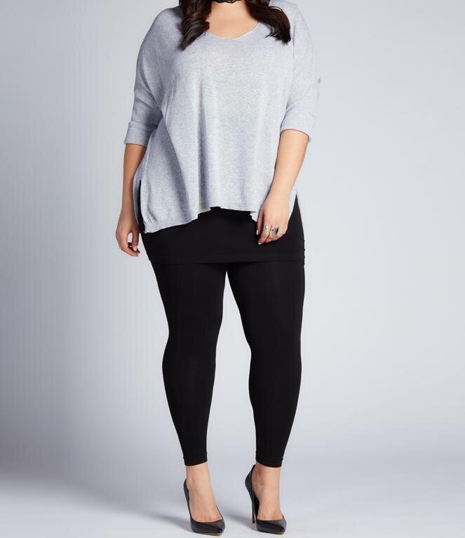 Plus Size Bamboo Legging with Skirt - C'est Moi — Sock It to Ya!