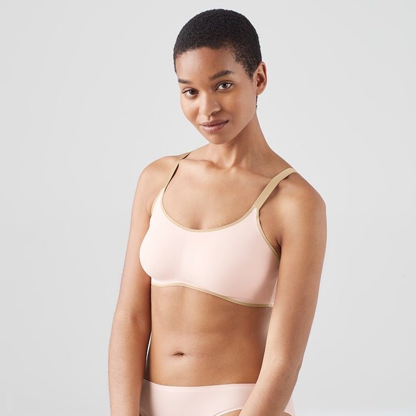 Scoop Neck Adjustable Strap Bra - True and Co — Sock It to Ya!