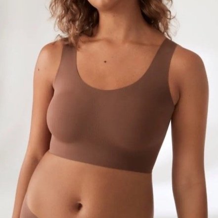 Cuddl Duds Smooth Micro Scoop Neck Wirefree Bra~X-Large~A463940