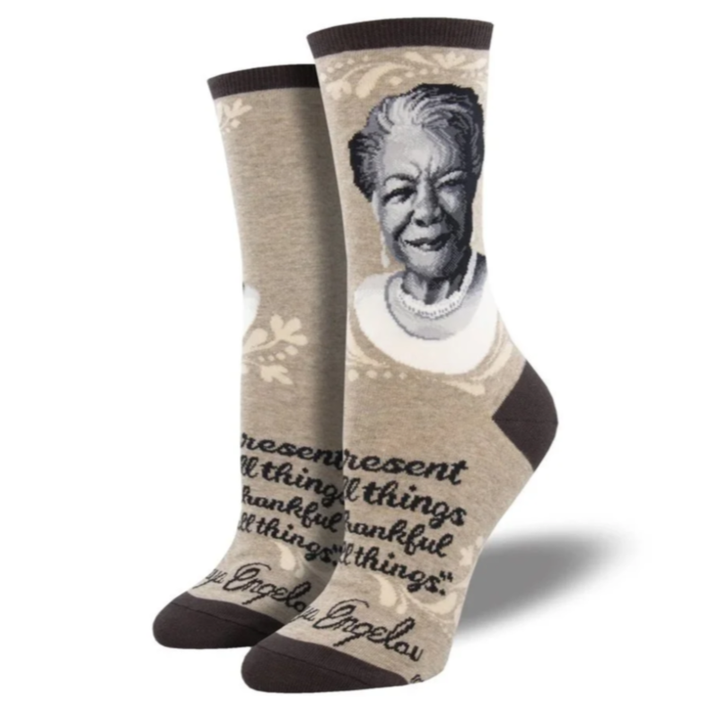 Maya Angelou Portrait Crew - Socksmith