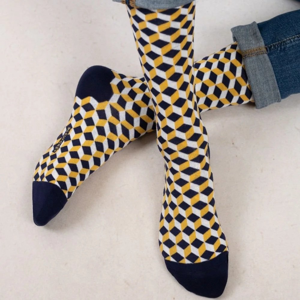 Cube Pattern (2 colours) - Bleuforêt