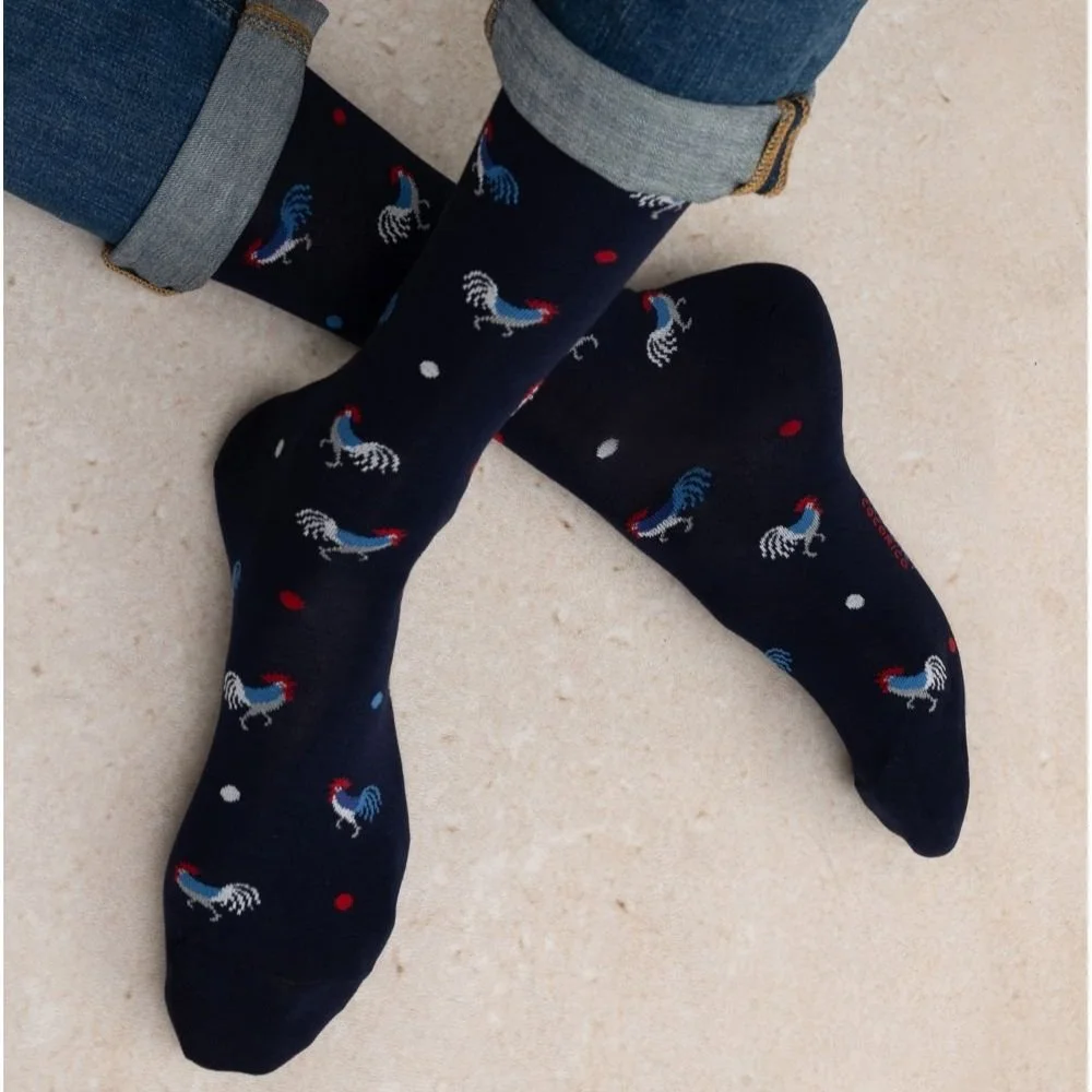 Rooster Dot Pattern - Bleuforêt