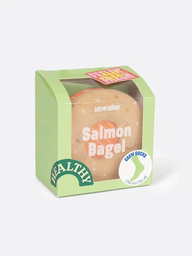 Salmon Bagel - Eat My Socks