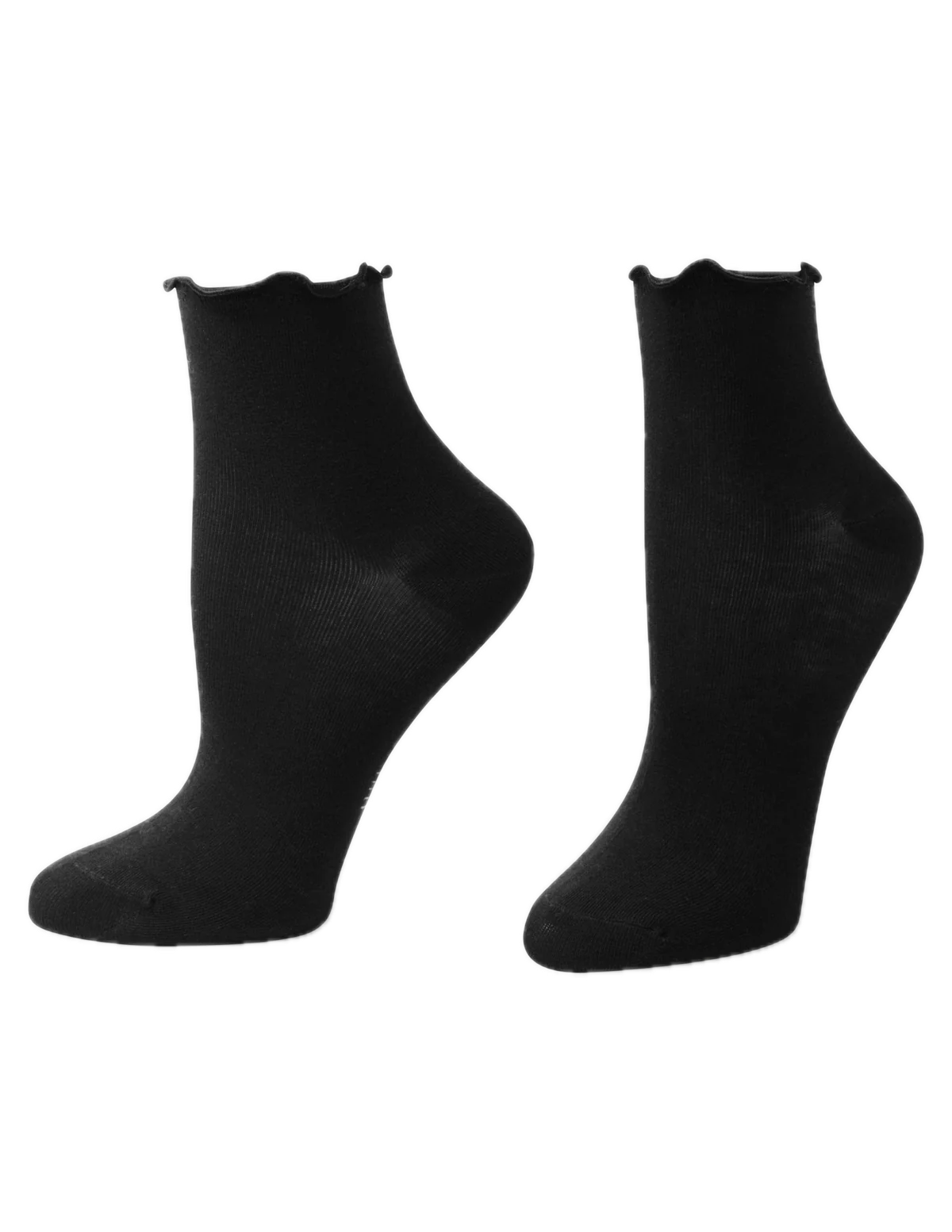 U25023-Ruffle-Edge-Ankle-Sock-Black-Model.png