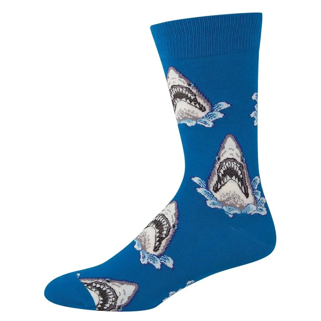 Shark Attack Crew (XL) - Socksmith